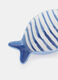 Piatto a forma di pesce a righe grande_1