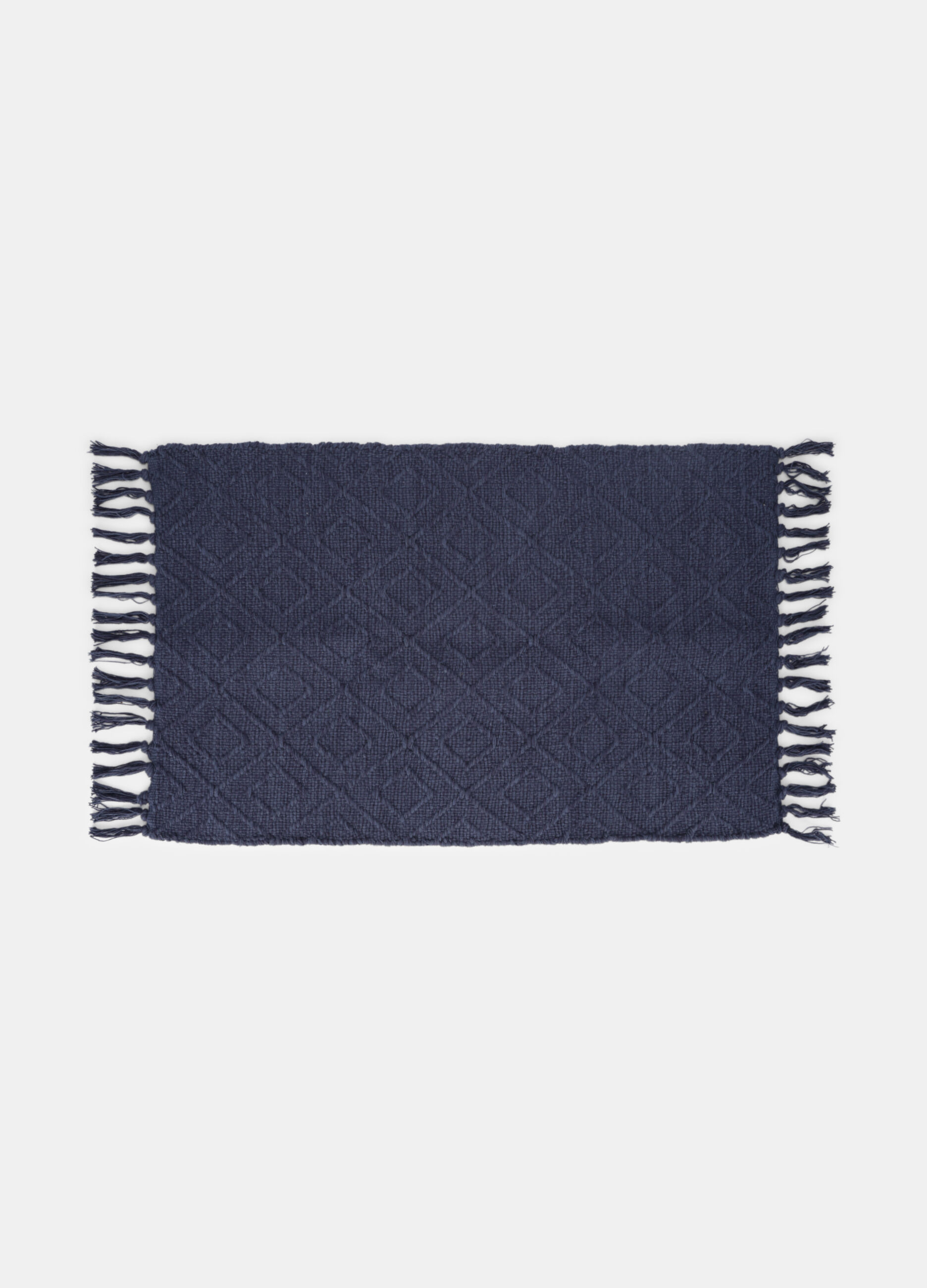 Tappeto lungo da cucina in cotone a rombi_0