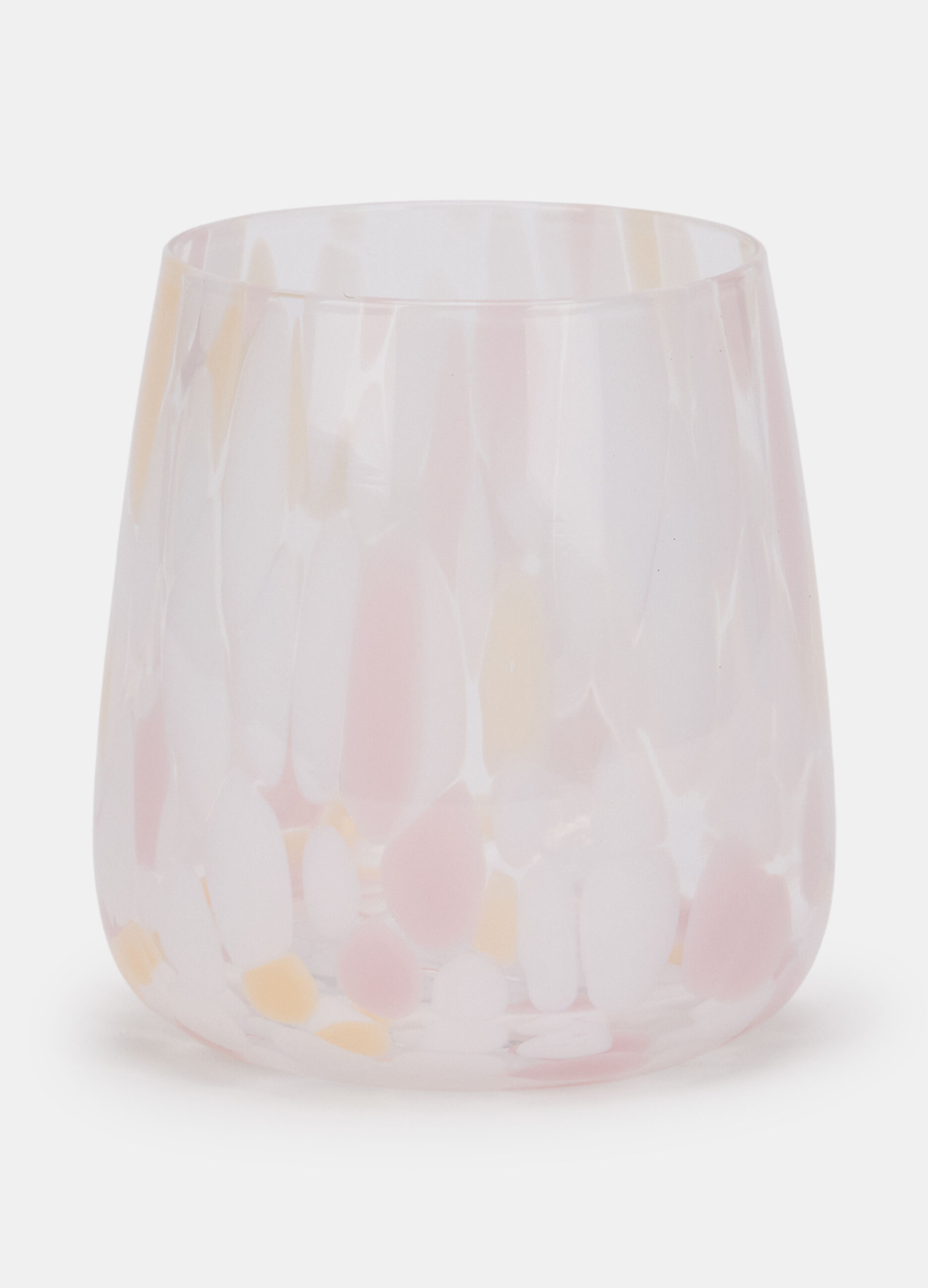 Bicchiere in vetro maculato_0