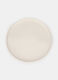 Piatto piano in ceramica con bordo in rilievo_0
