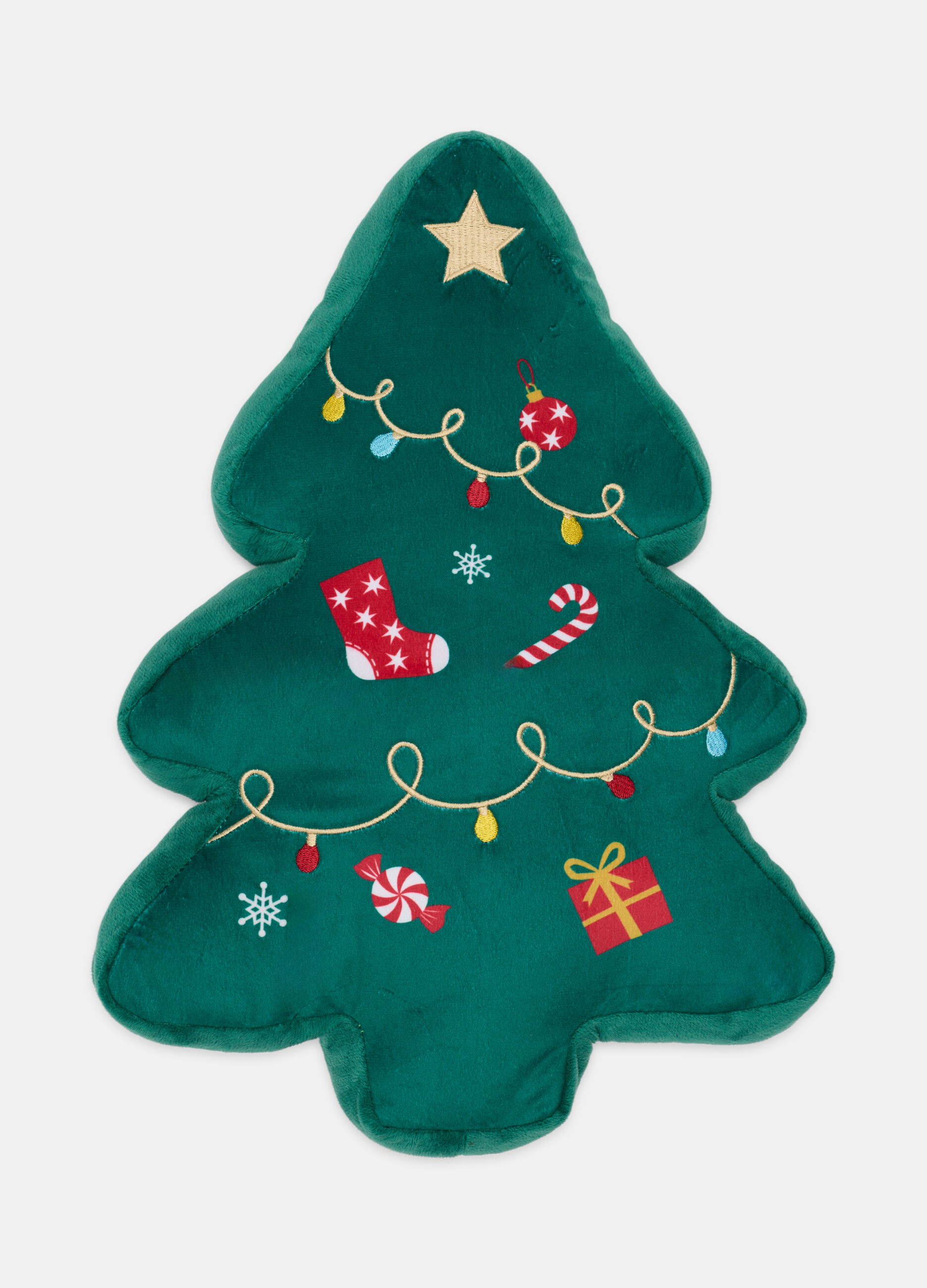 Cuscino albero di Natale in velluto_0