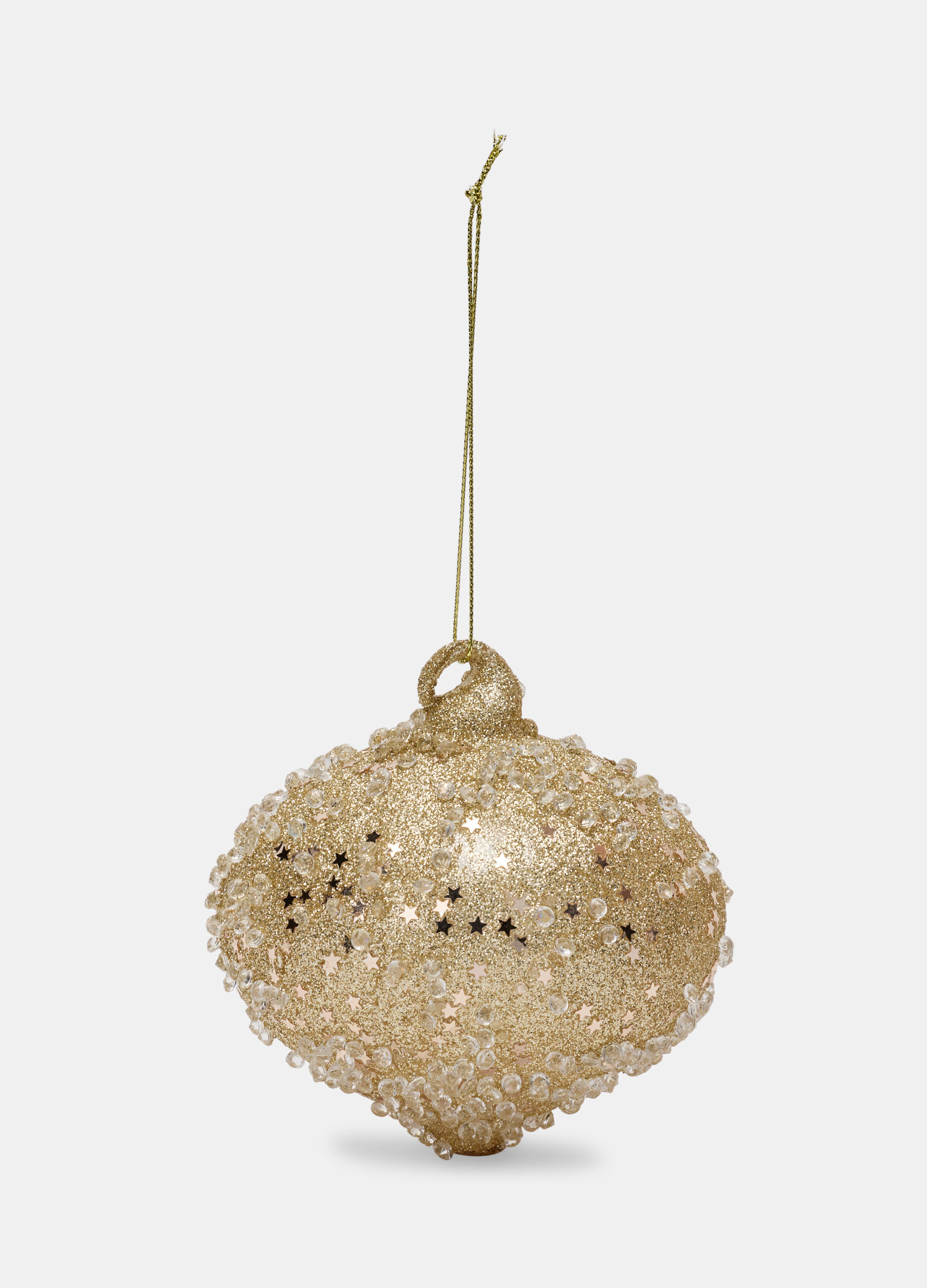 Pallina a goccia con glitter e perline in vetro_0