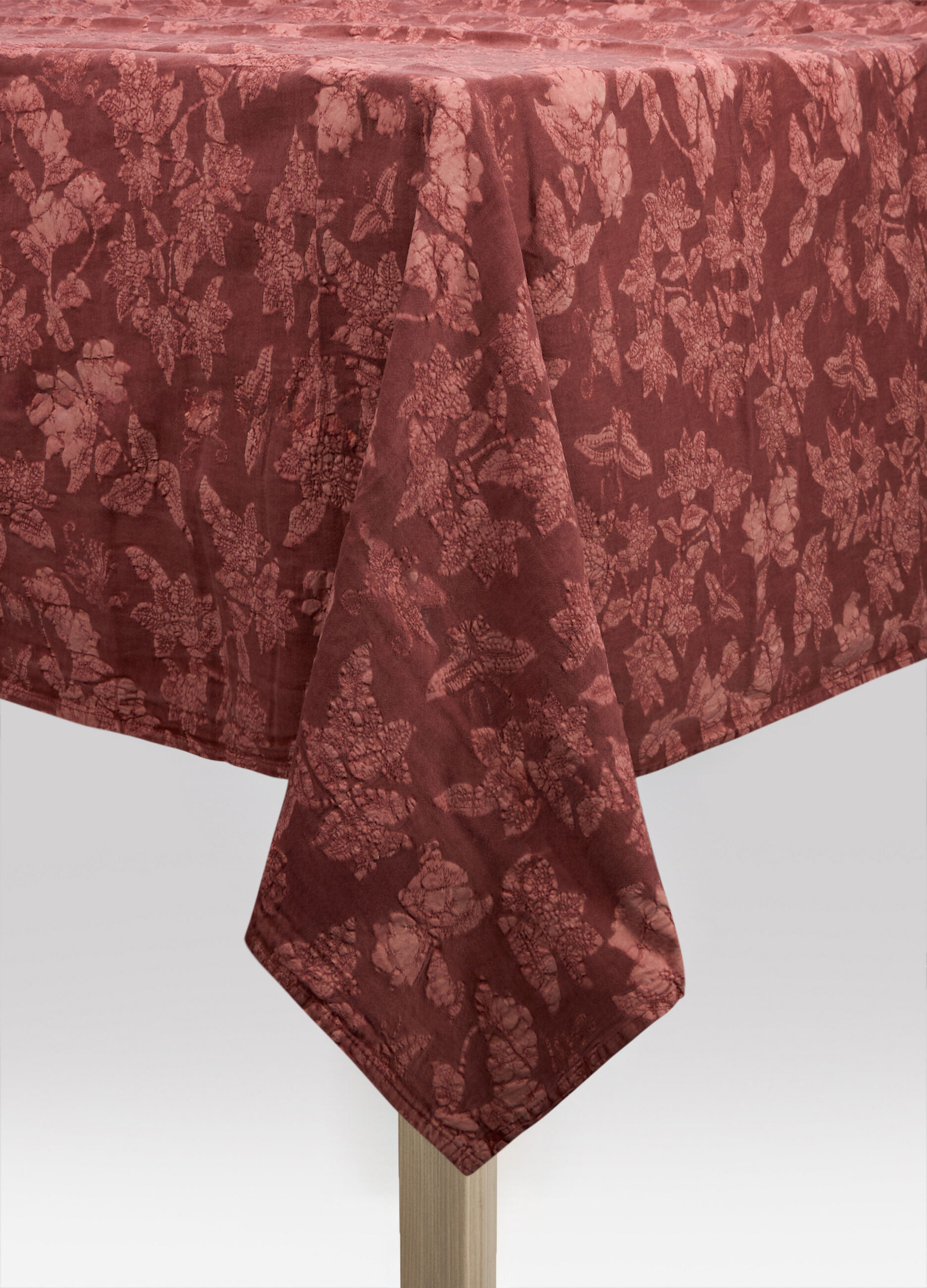 Tovaglia 6 posti in cotone lavato con stampa jacquard