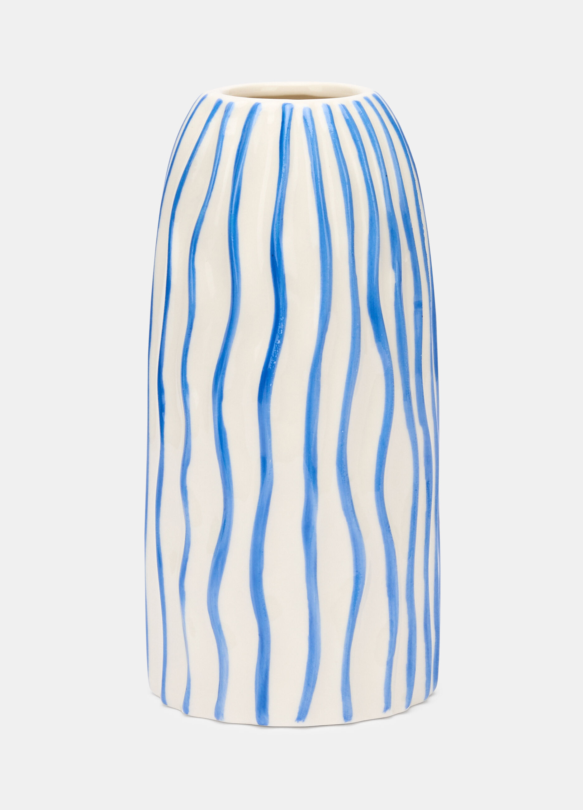 Vaso in ceramica a righe_0