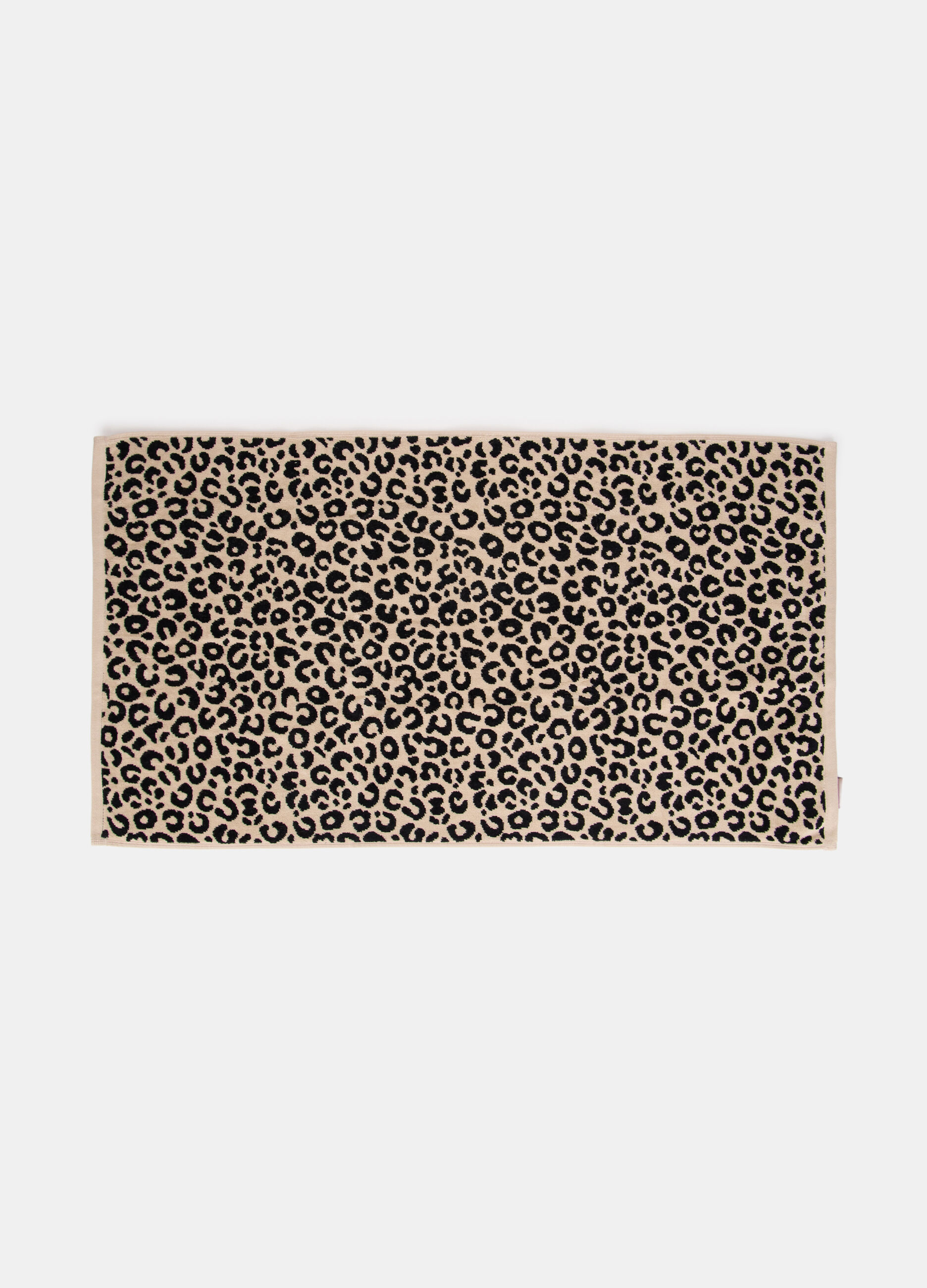 Asciugamano da bagno in cotone con motivo animalier_1