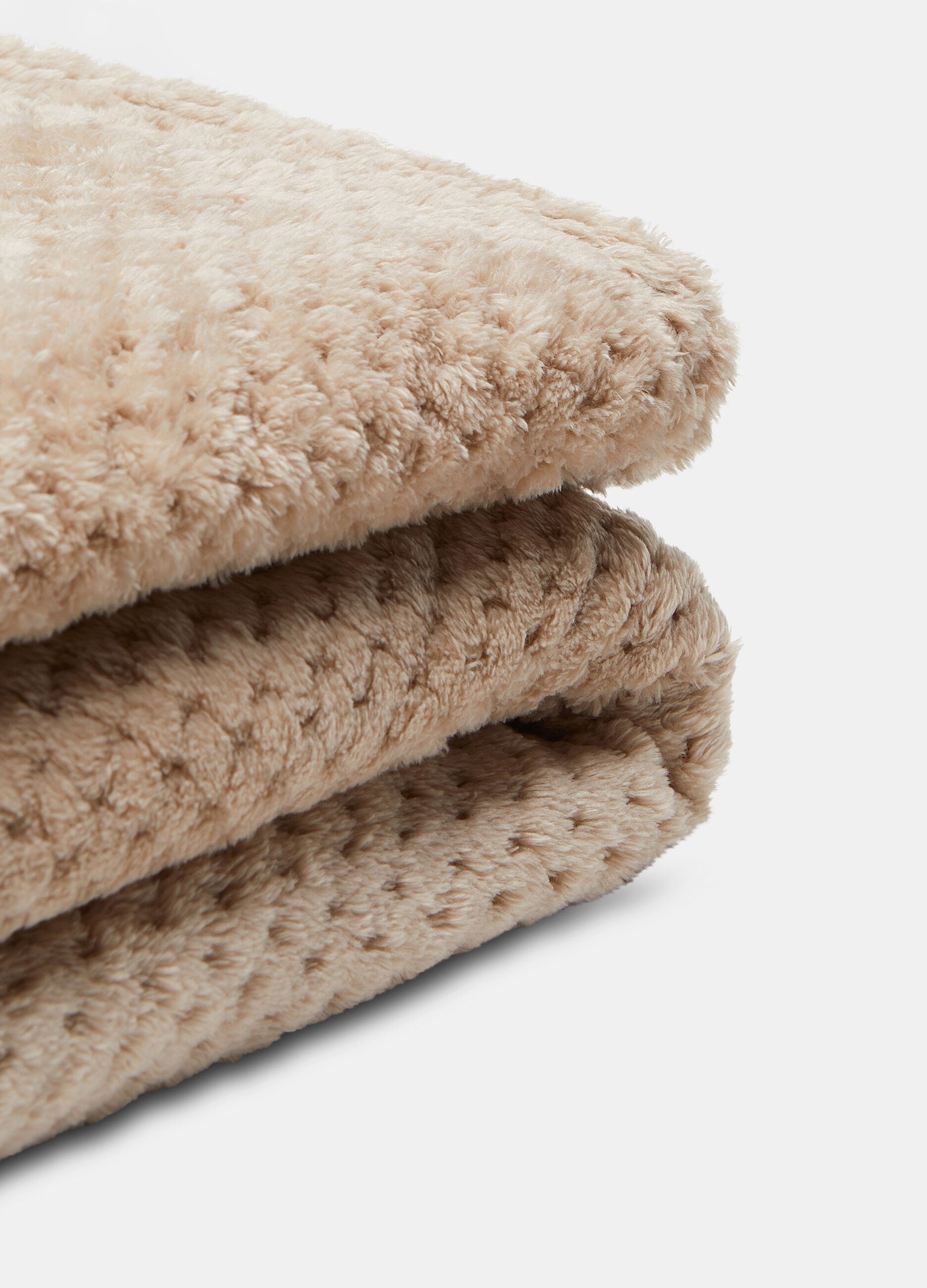 Plaid singolo in waffle tinta unita_1