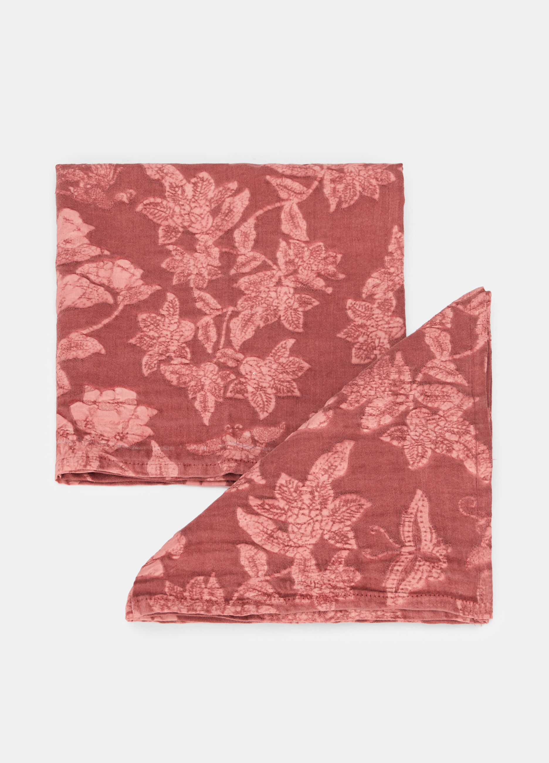 2 pack tovaglioli in cotone lavato con stampa jacquard