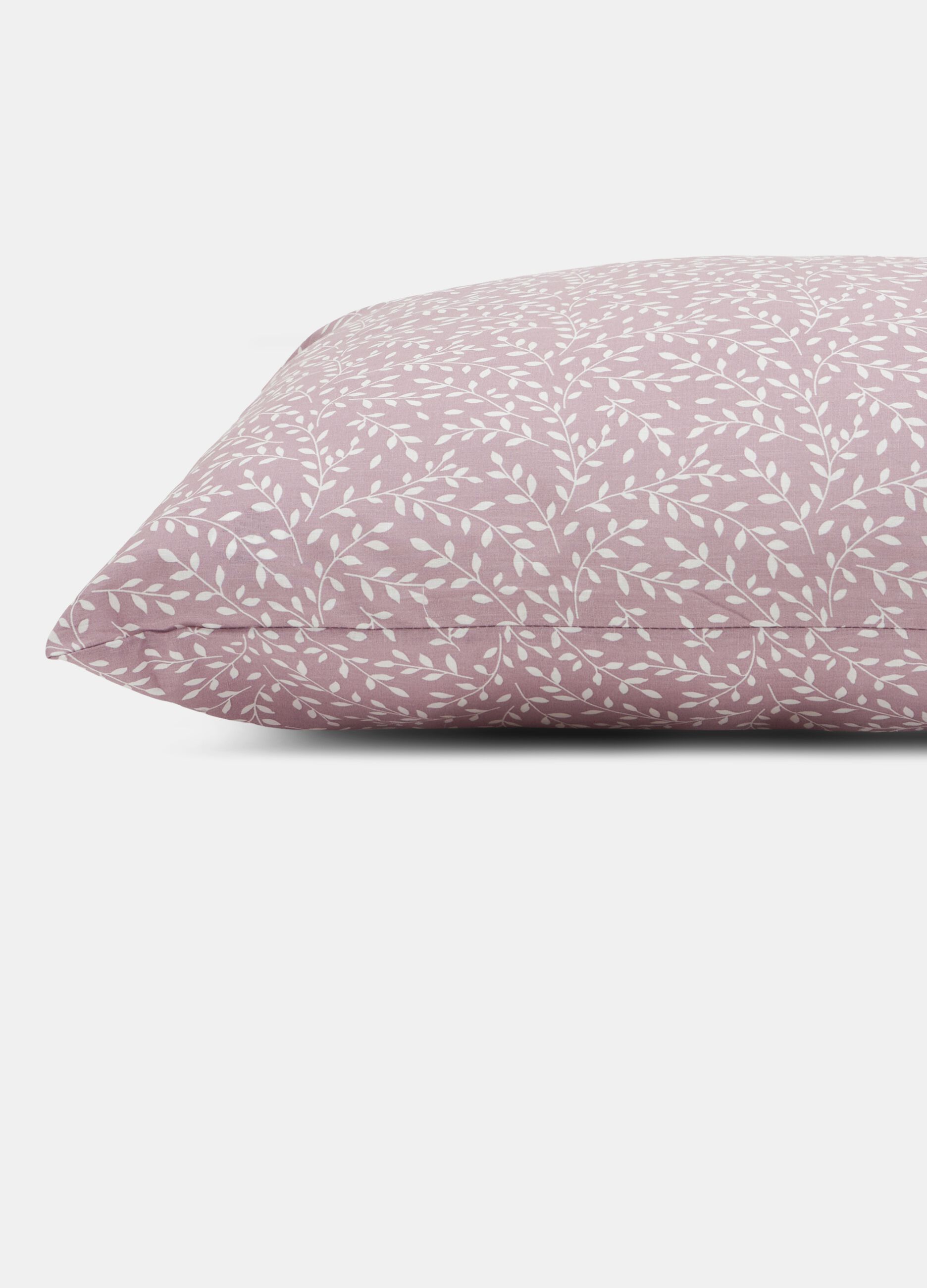 Cotton pillowcase with floral print_1
