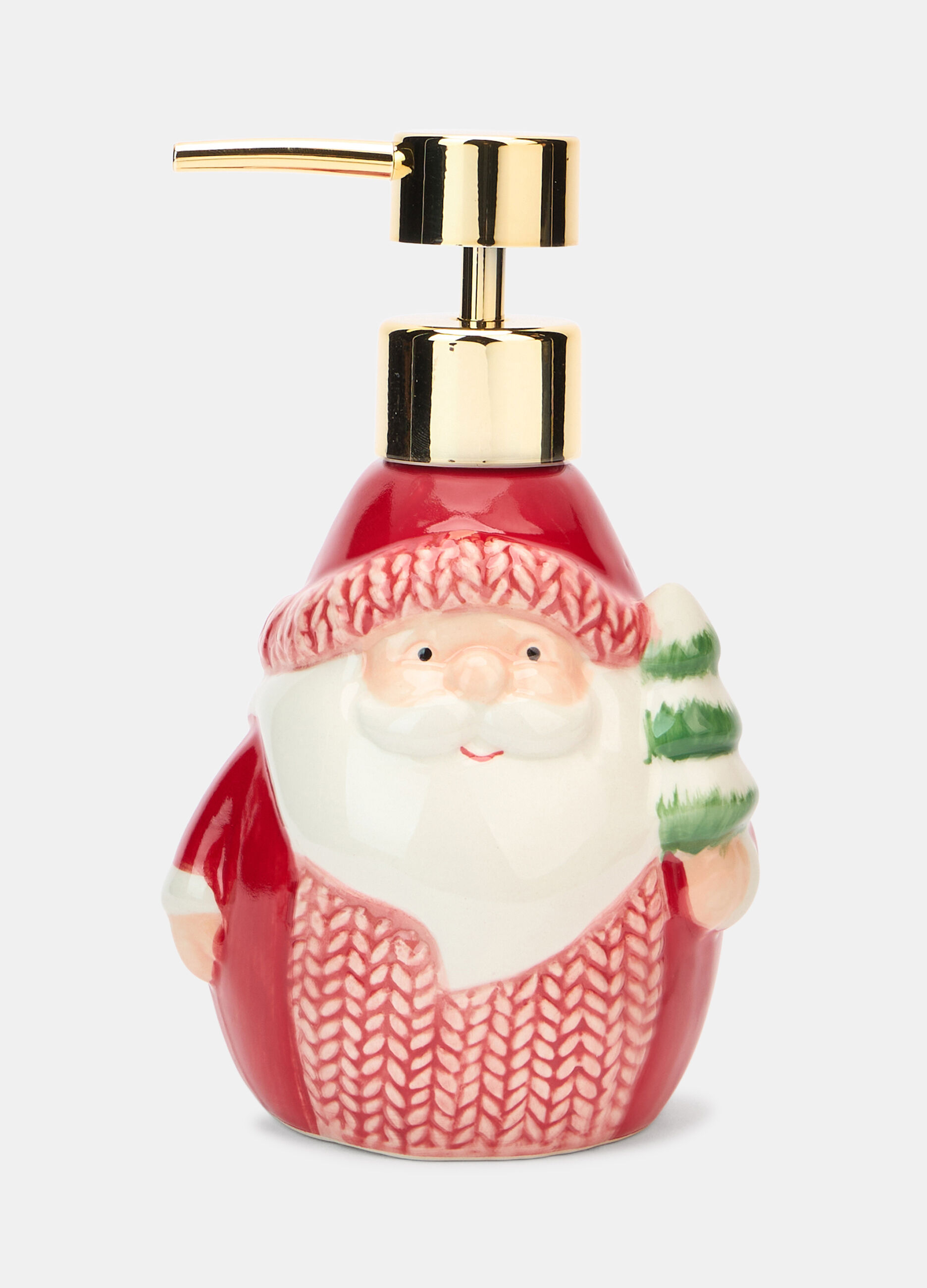Dispenser sapone liquido in ceramica dipinta_0