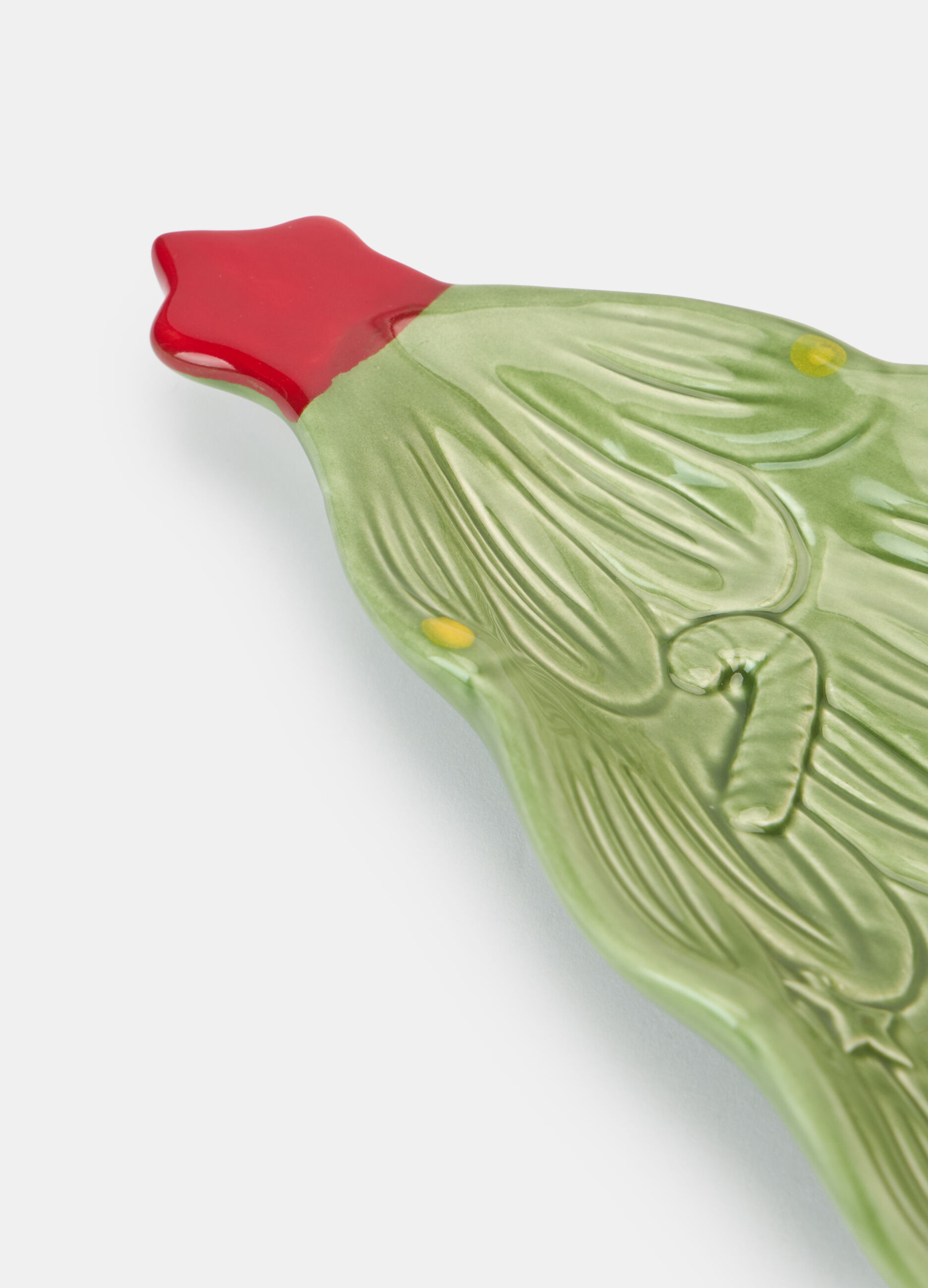 Vassoio albero di Natale in ceramica dipinta_1