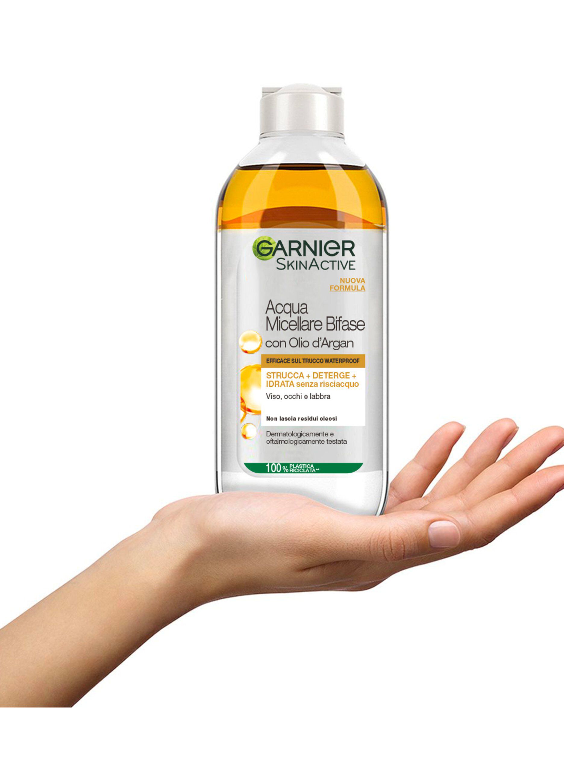 Garnier Acqua Micellare Bifase, Strucca, Deterge e Idrata Senza Risciacquo, 400 ml, Confezione da 3._1