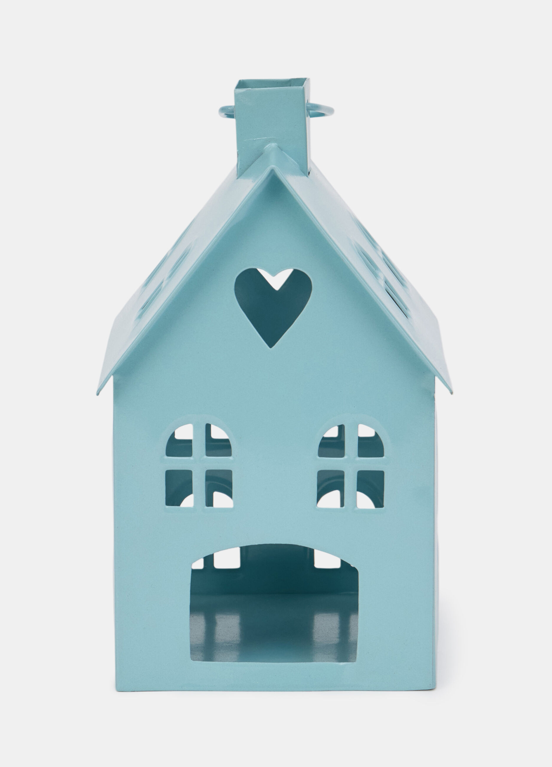 Portacandela grande a casetta in metallo_0