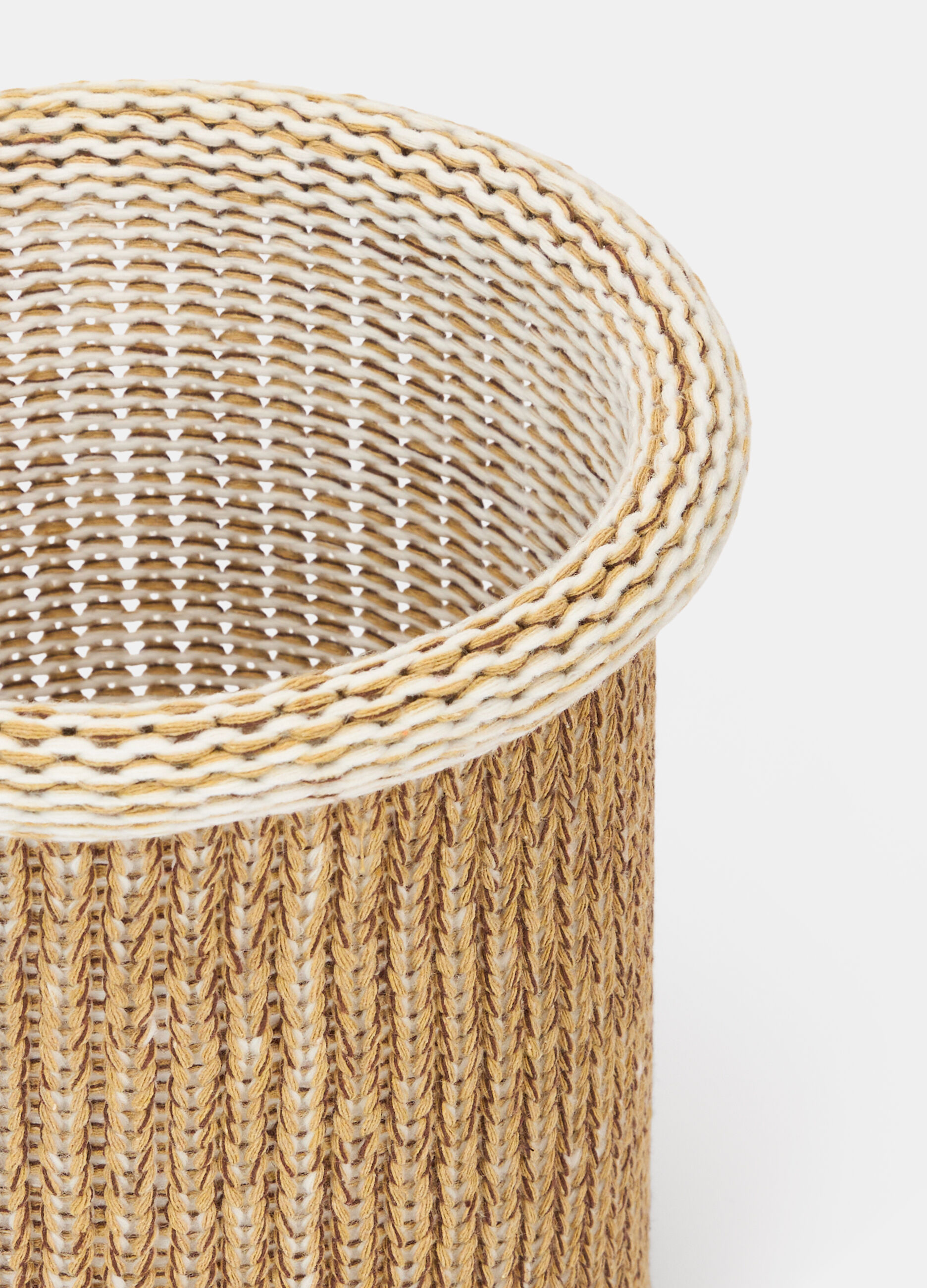 Cesto rotondo piccolo effetto m&eacute;lange_1