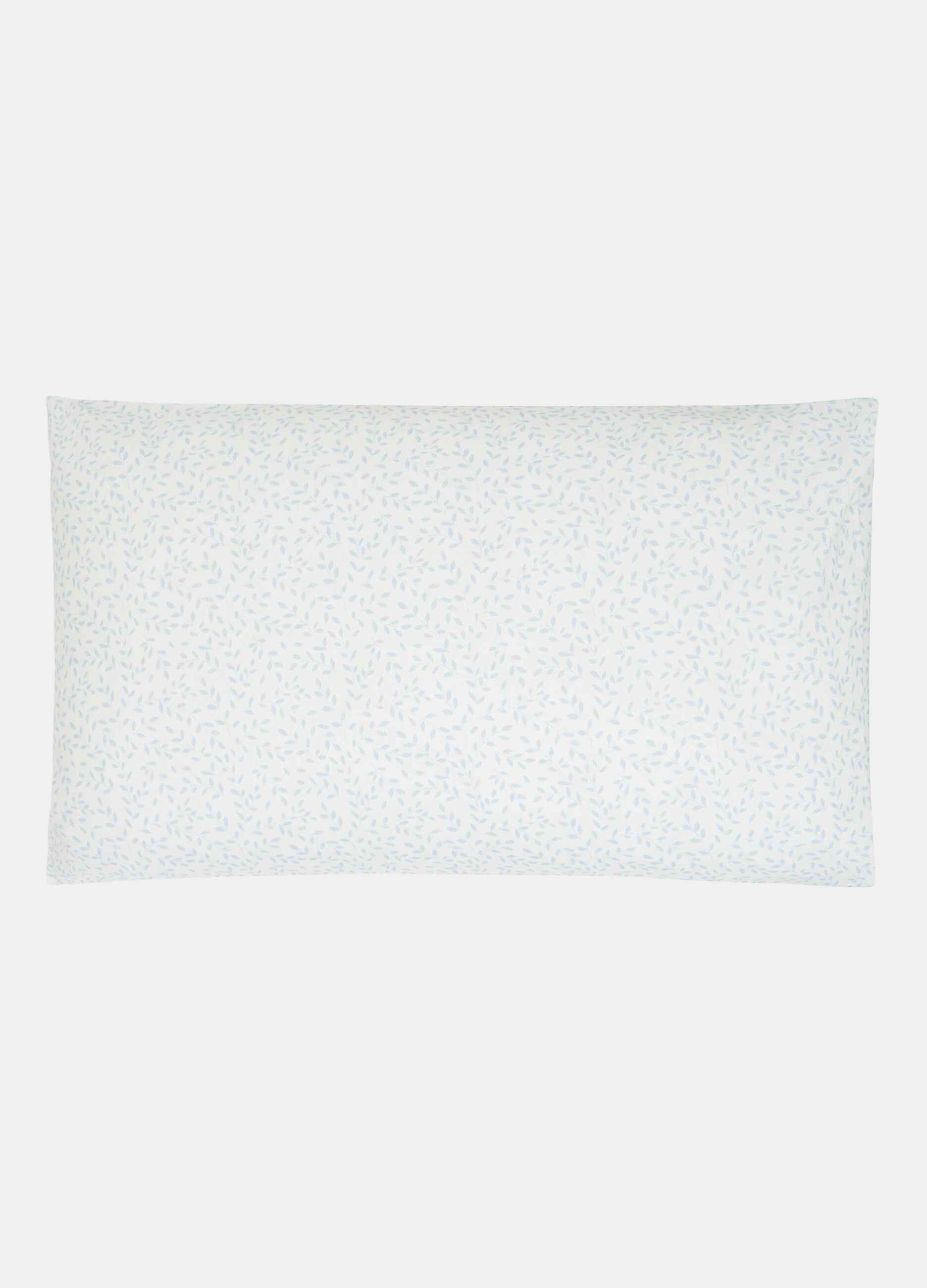 Cotton pillowcase with floral print_1