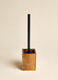 Toilet brush container in acacia wood_1