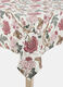 Tovaglia 8 posti in cotone con stampa a fiori_0