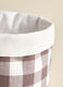 Check cotton bread basket_2