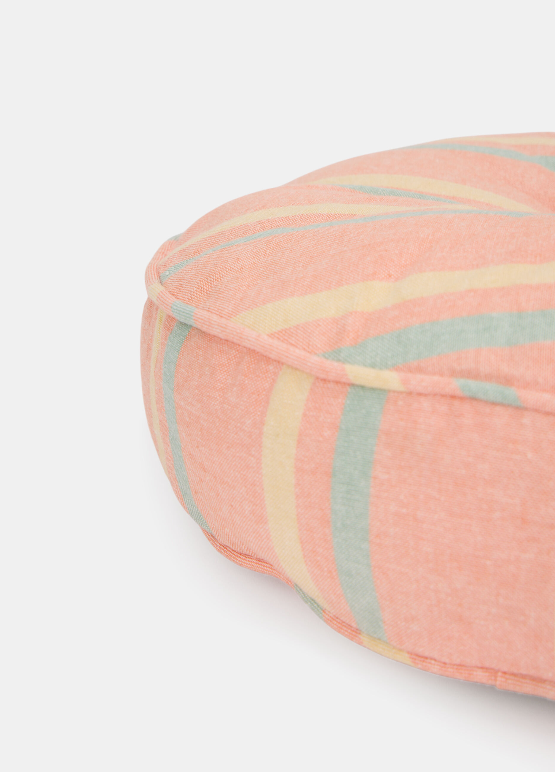 Cuscino rotondo a righe_1