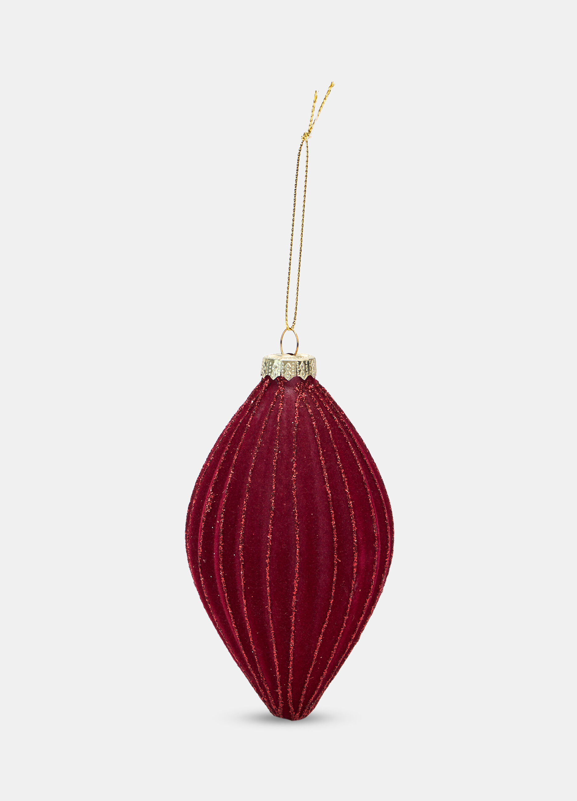 Pallina allungata rivestita in velluto_0