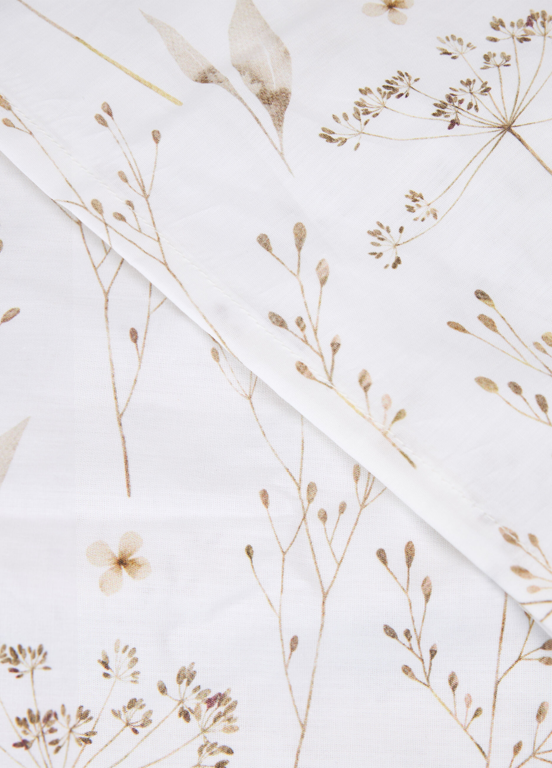 Parure copripiumino matrimoniale con stampa botanica_1