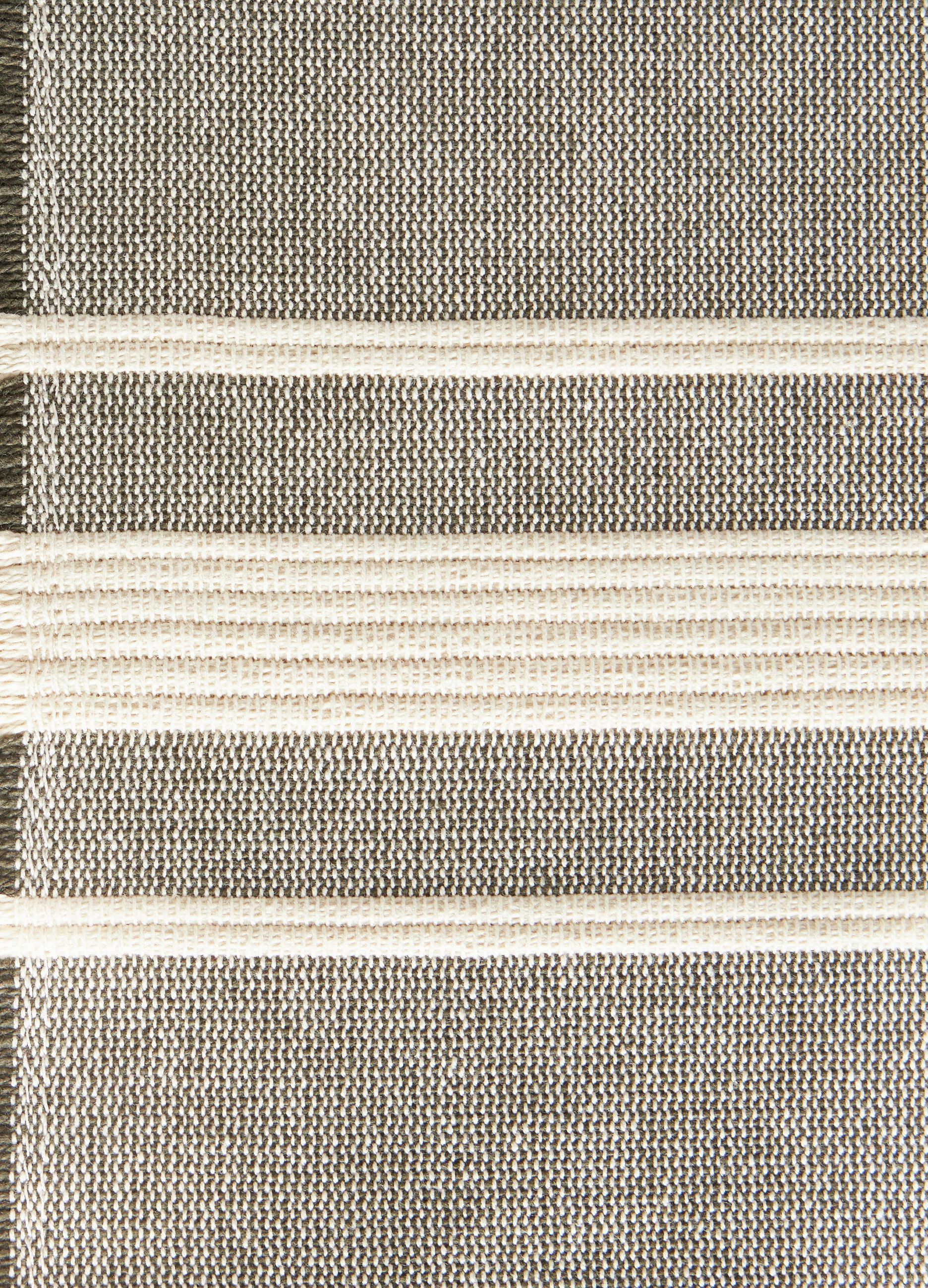 Runner in cotone biologico sfrangiato