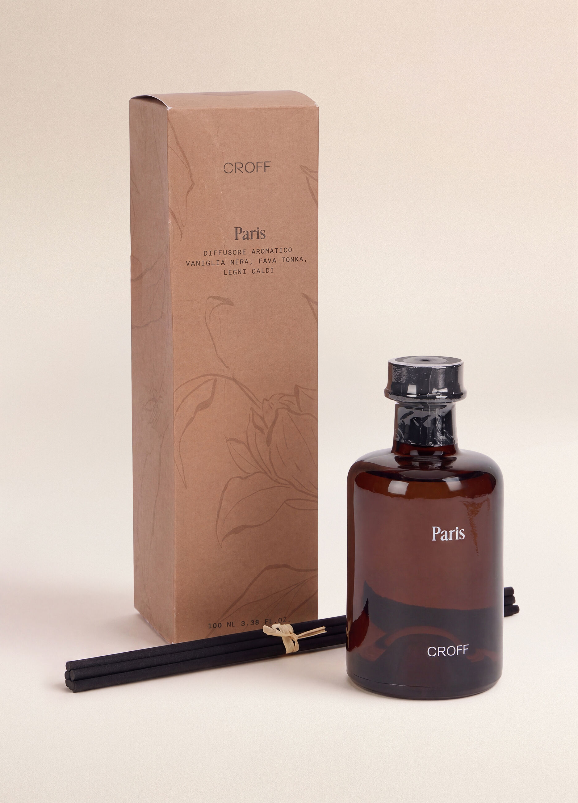 Diffusore con bastoncini Paris 100 ml_0