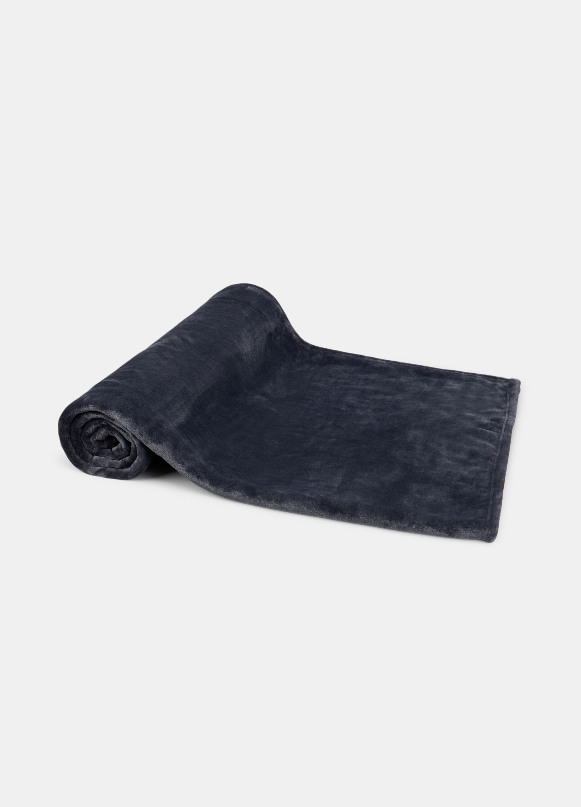 Coperta peluche letto singolo con bordo_1