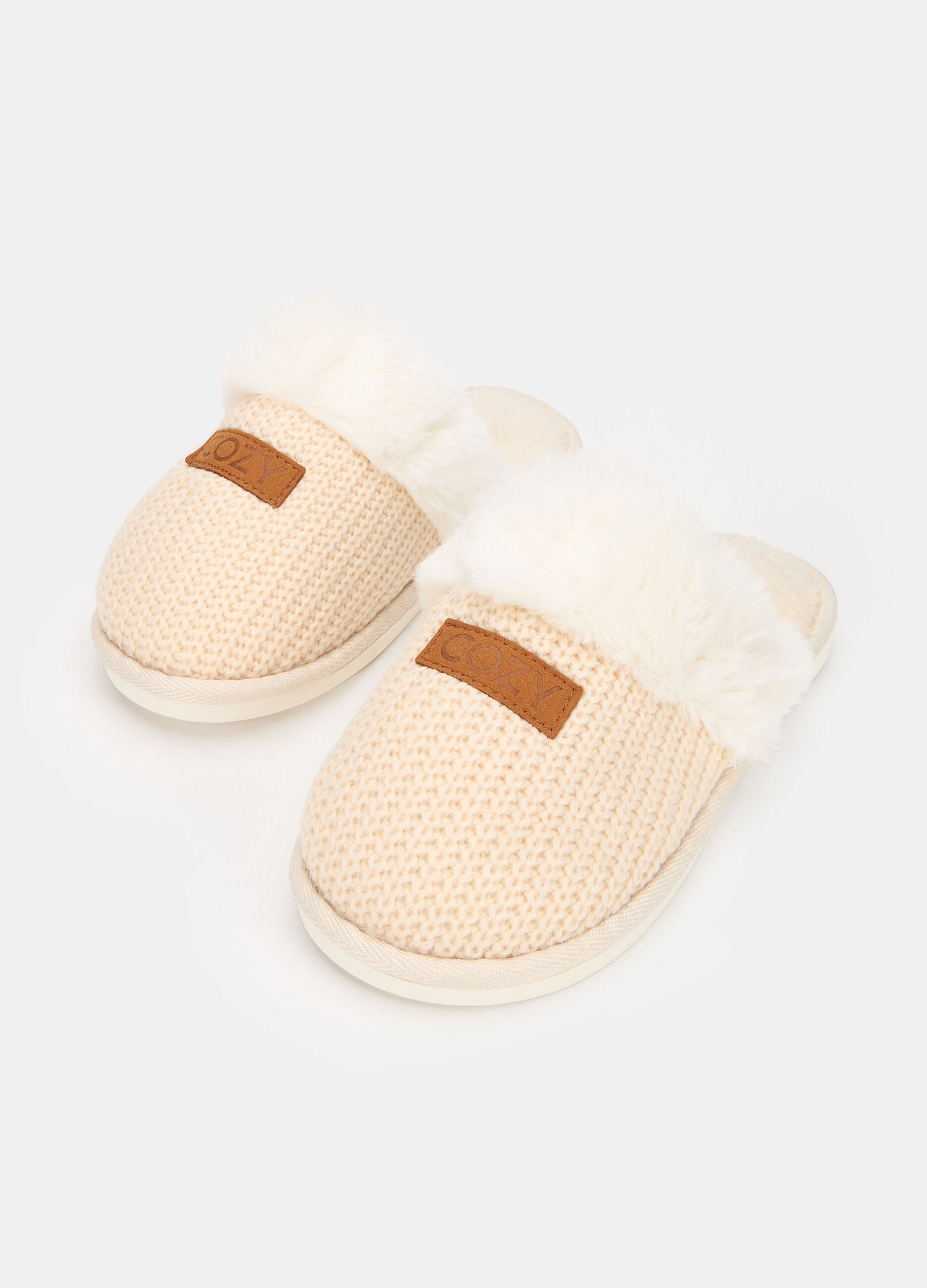 Pantofole imbottite con peluche
