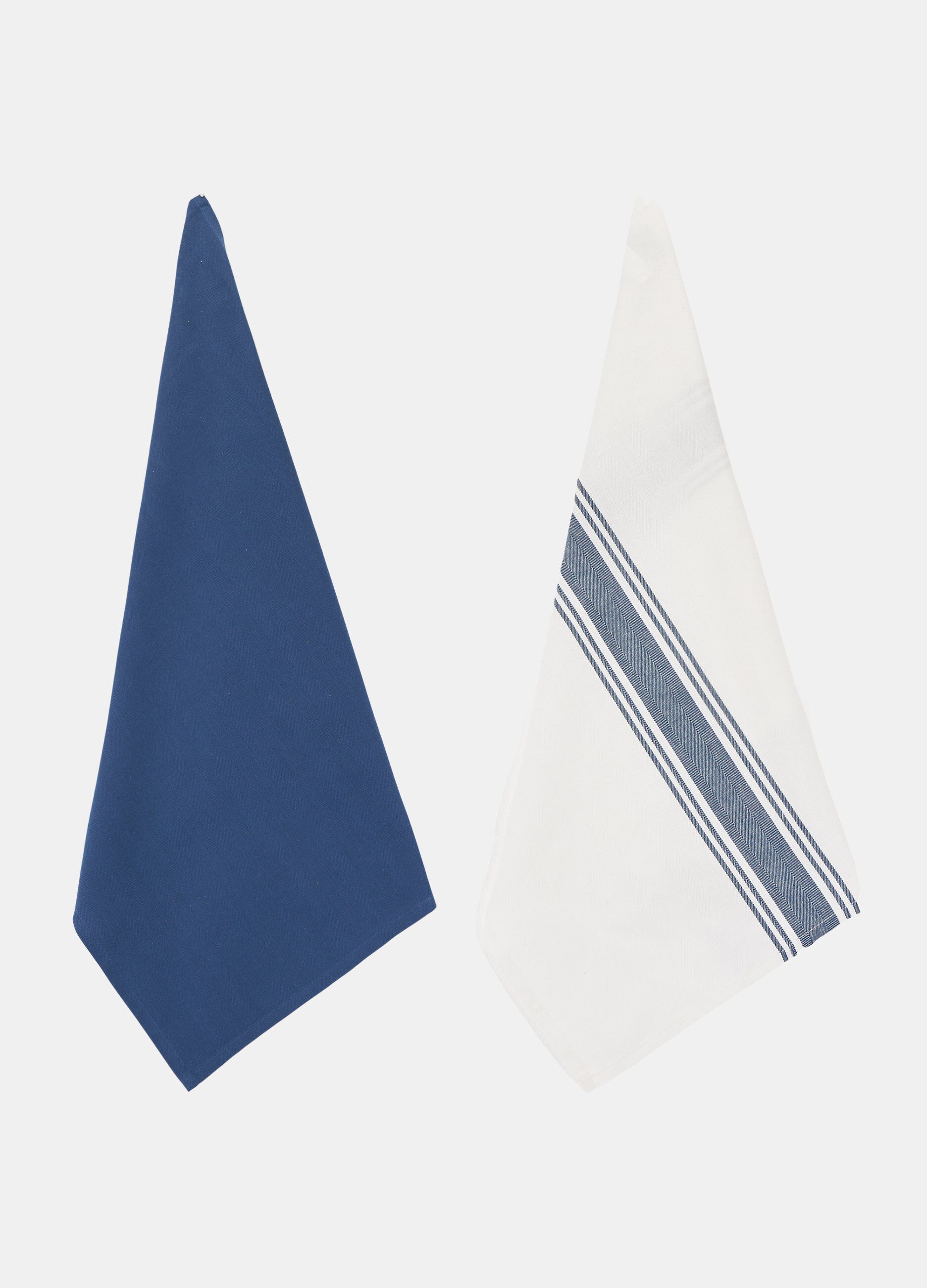 Set 2 strofinacci in puro cotone_0