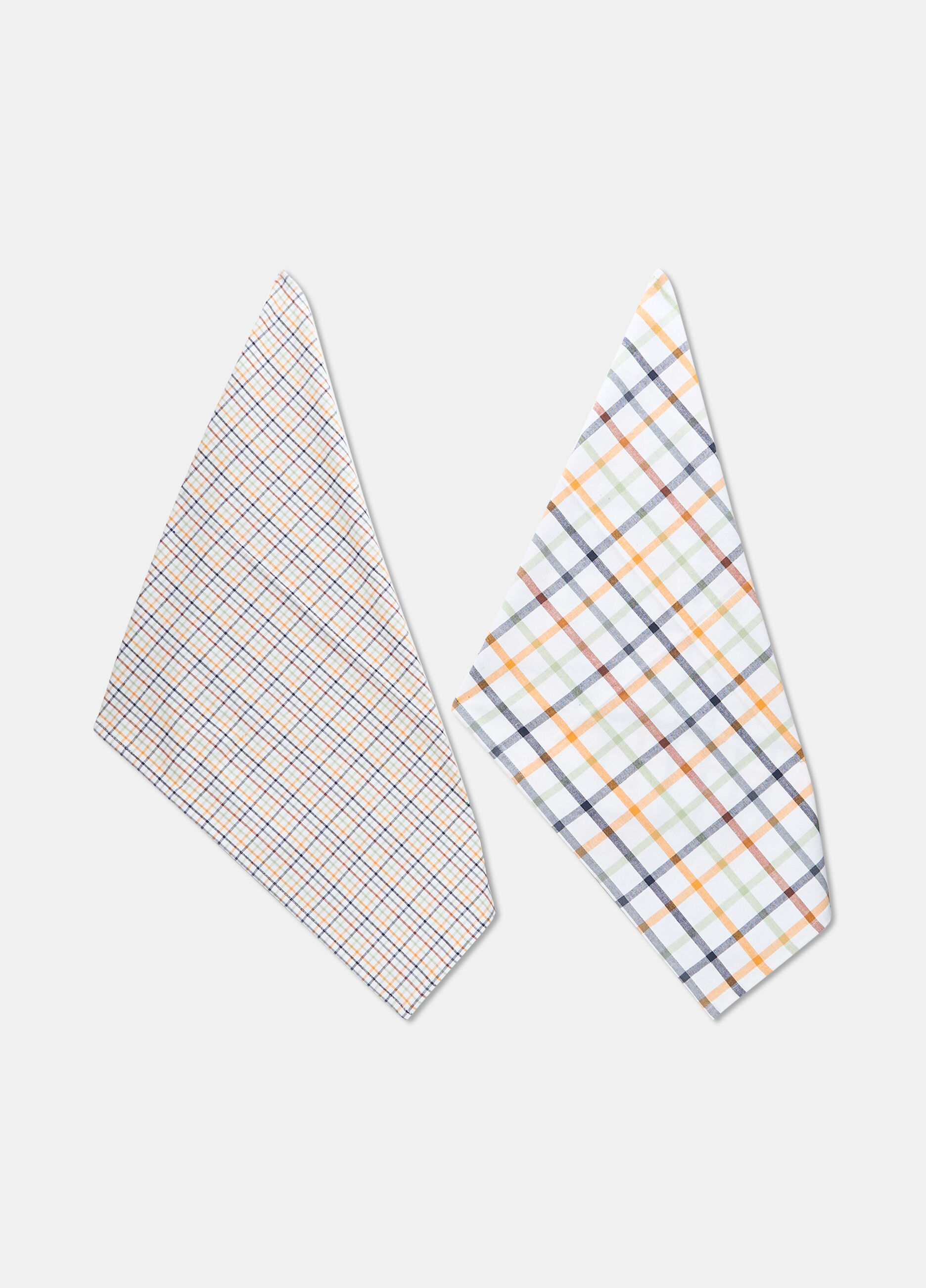 2 pack strofinacci a quadri multicolore