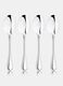 Set of 4 teaspoons in steel_0