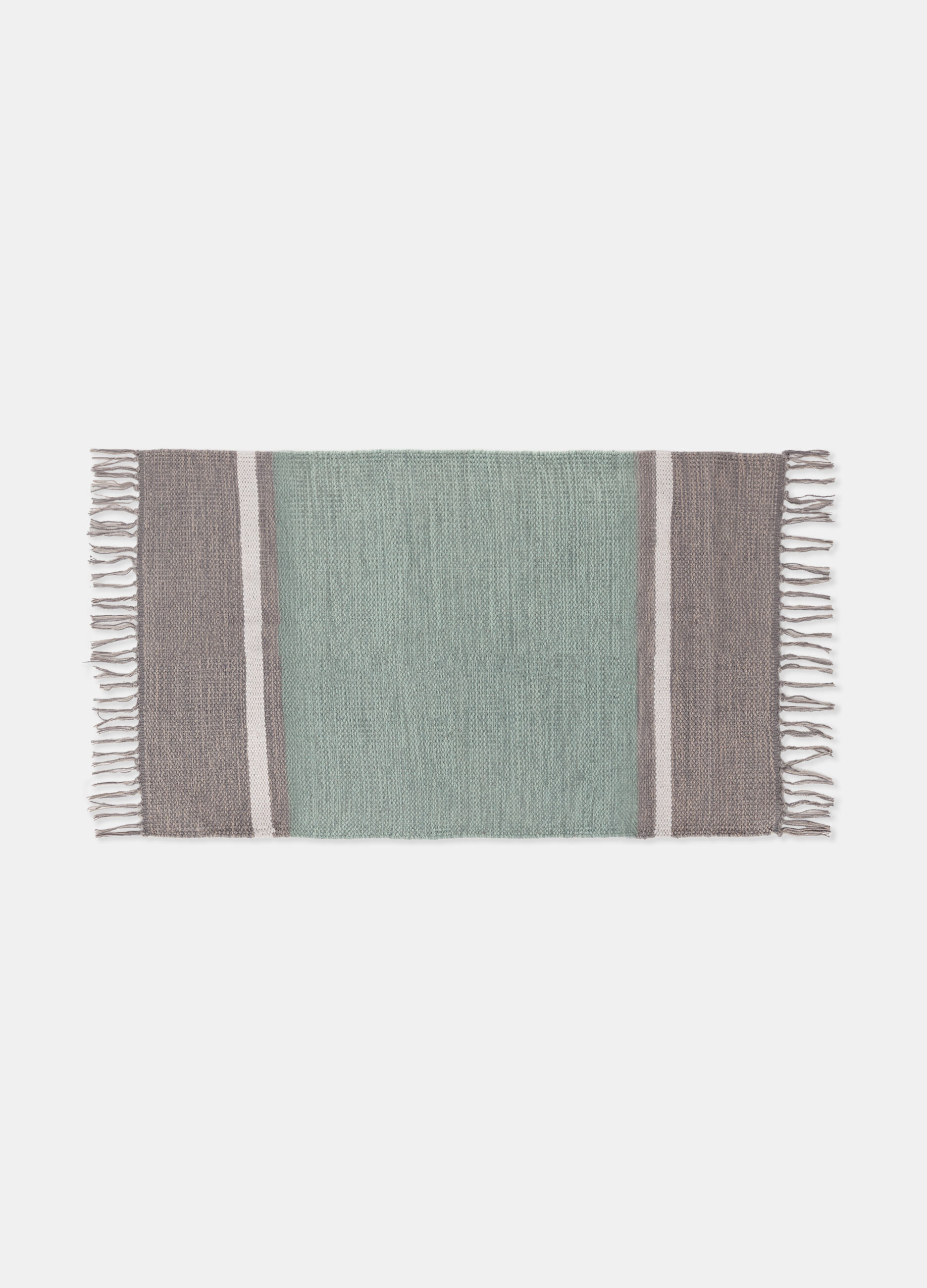 Tappeto in cotone a righe