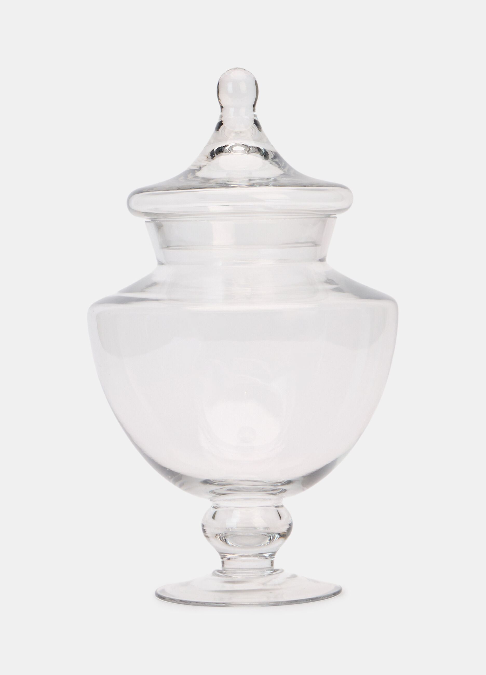 Vaso porta caramelle in vetro con coperchio_0