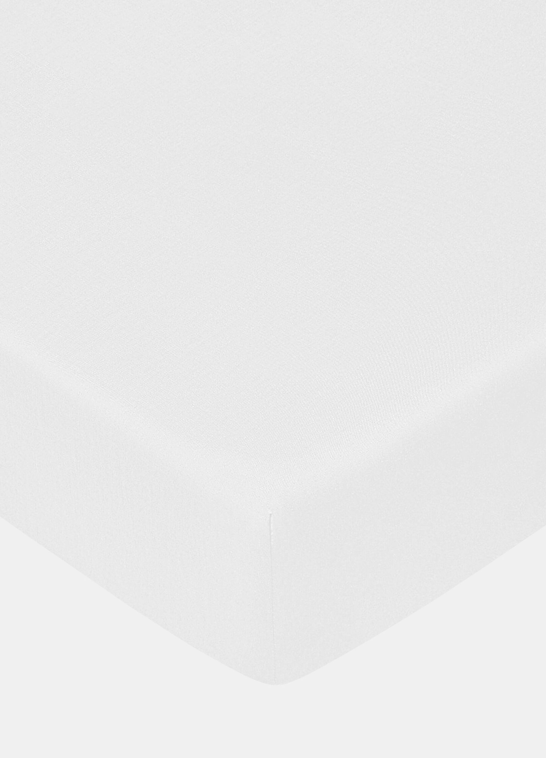 Lenzuolo matrimoniale con angoli in tinta unita di puro cotone_0