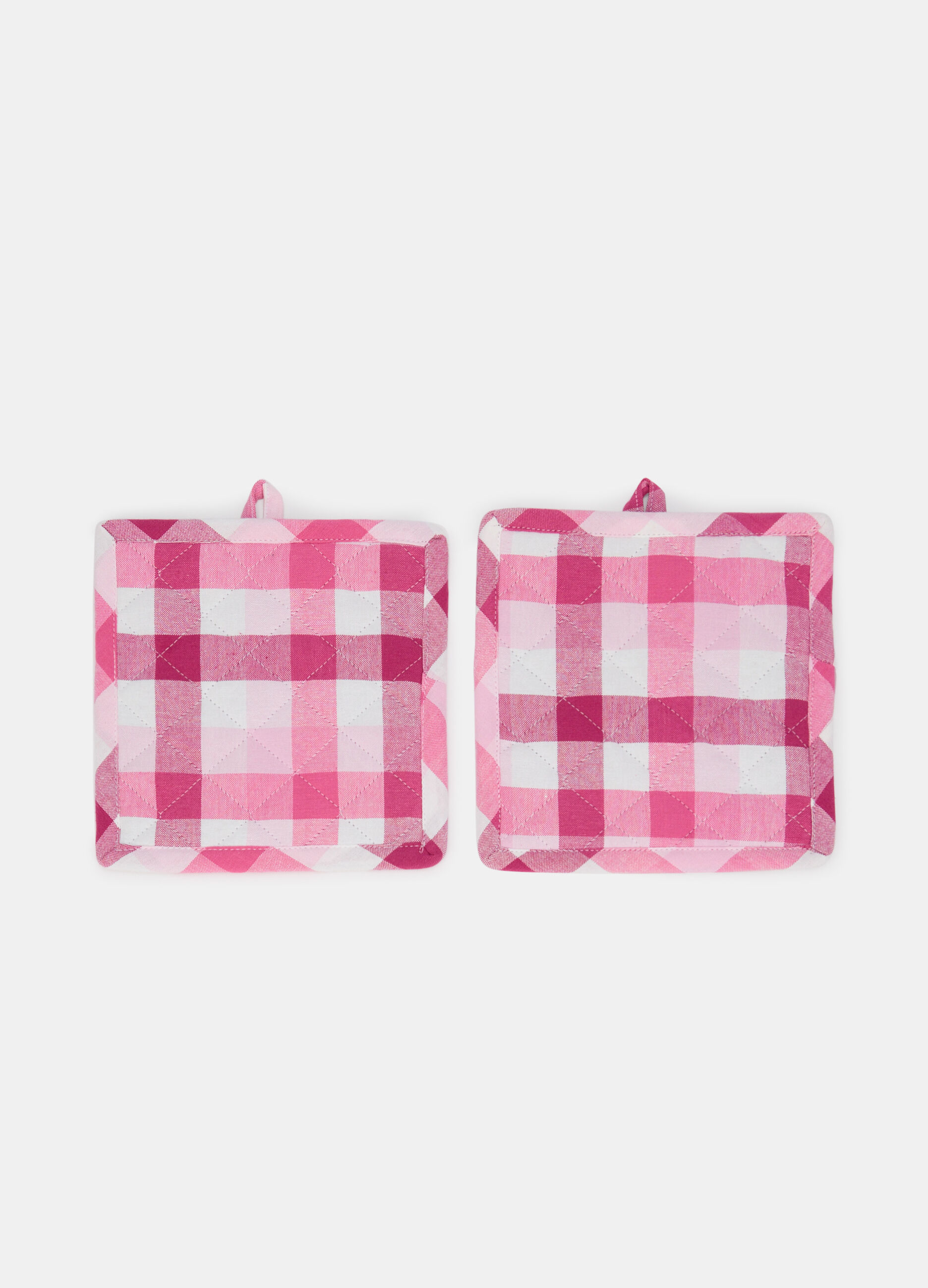 2 pack presine in cotone a quadretti_0