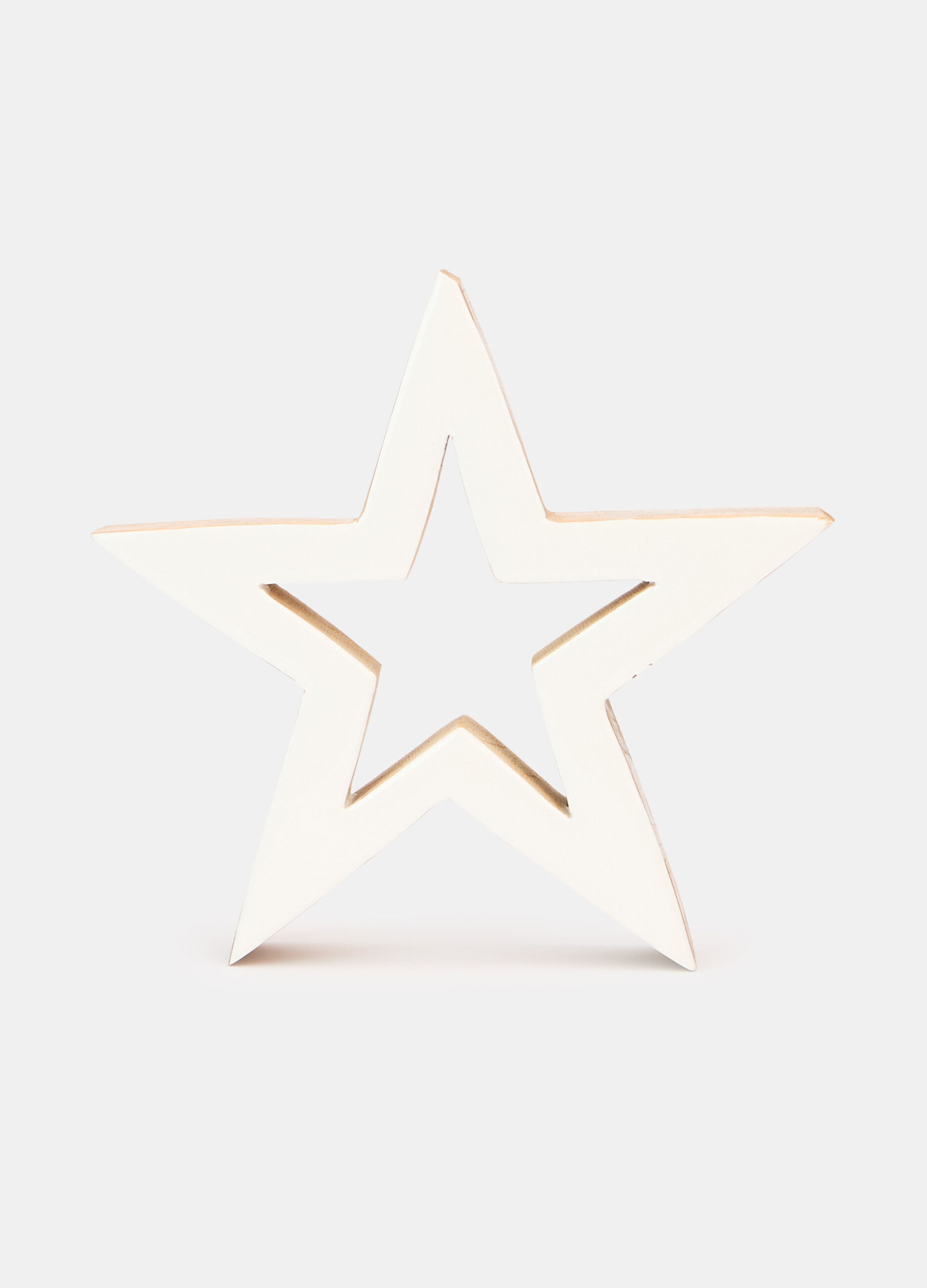 Decorazione grande a stella in legno_0