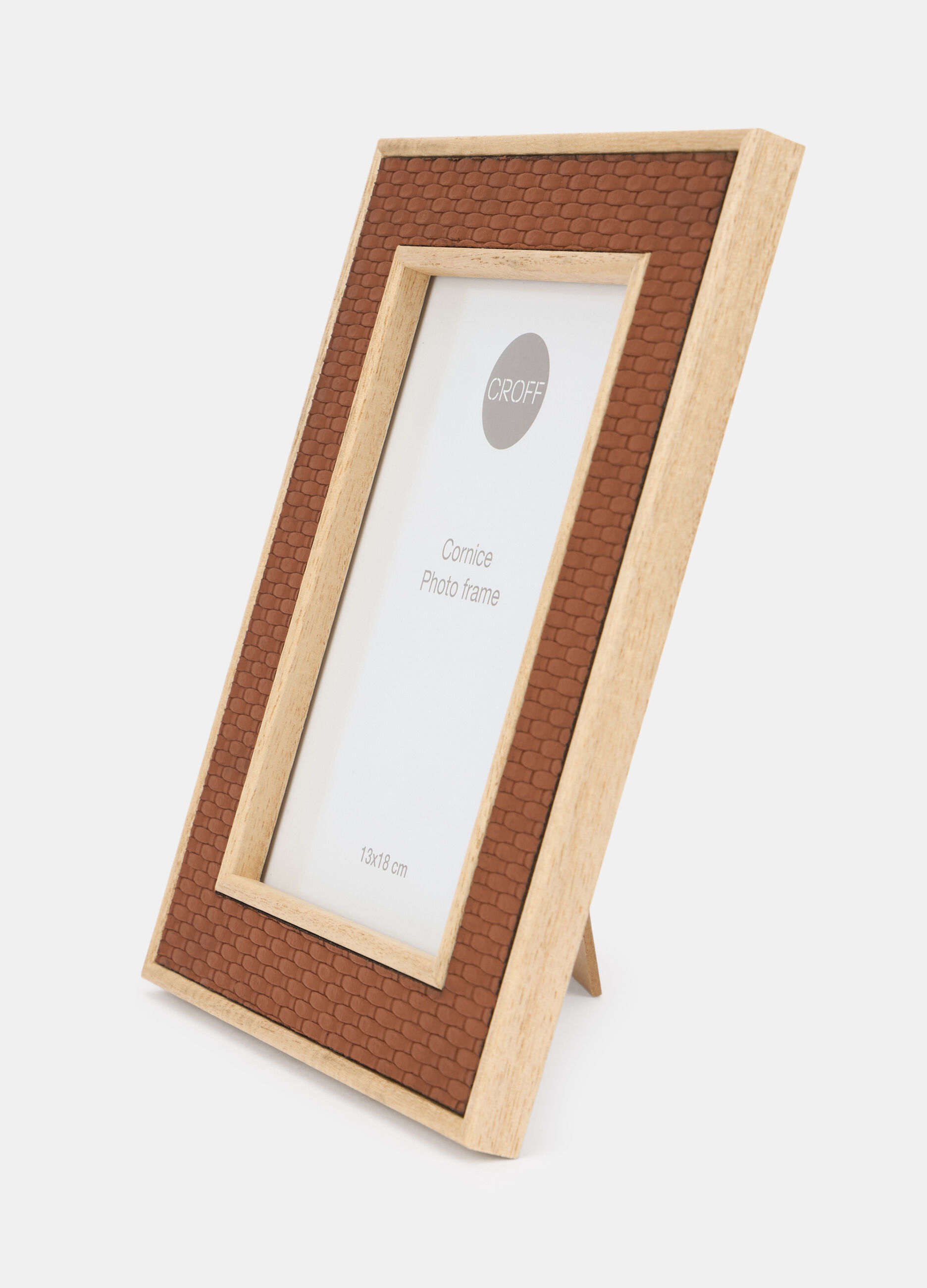 Cornice in legno con doppia texture_0