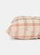 Cuscino coprisedia in cotone lavato a quadri_1