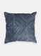Square padded cushion with frills_0