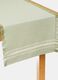 Organic table runner in 100% cotton with fringing_0