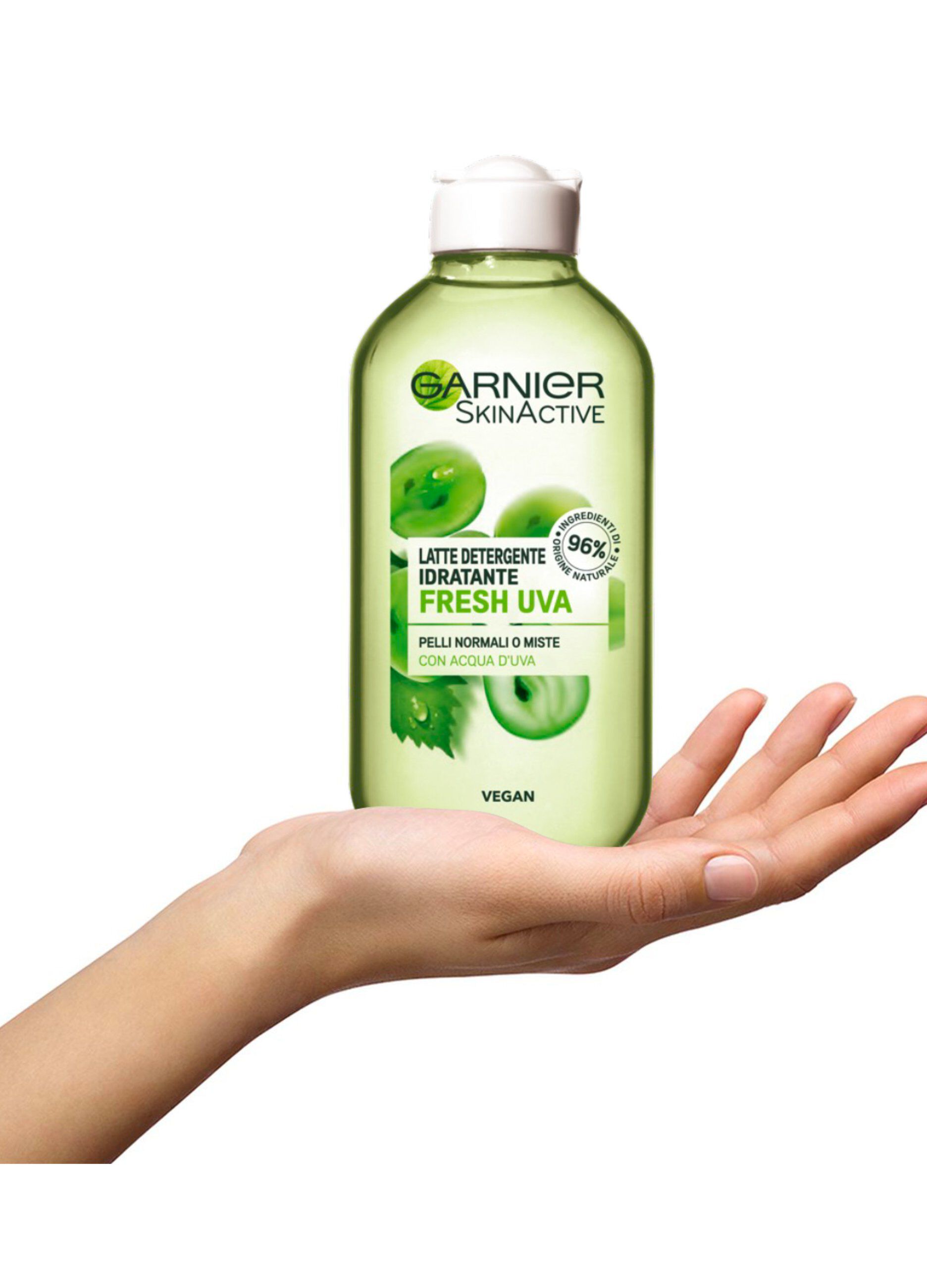 Garnier Latte Detergente Viso e Occhi SkinActive, Pelli Normali e Miste, 200 ml._1