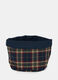 Cestino del pane in cotone tartan_0