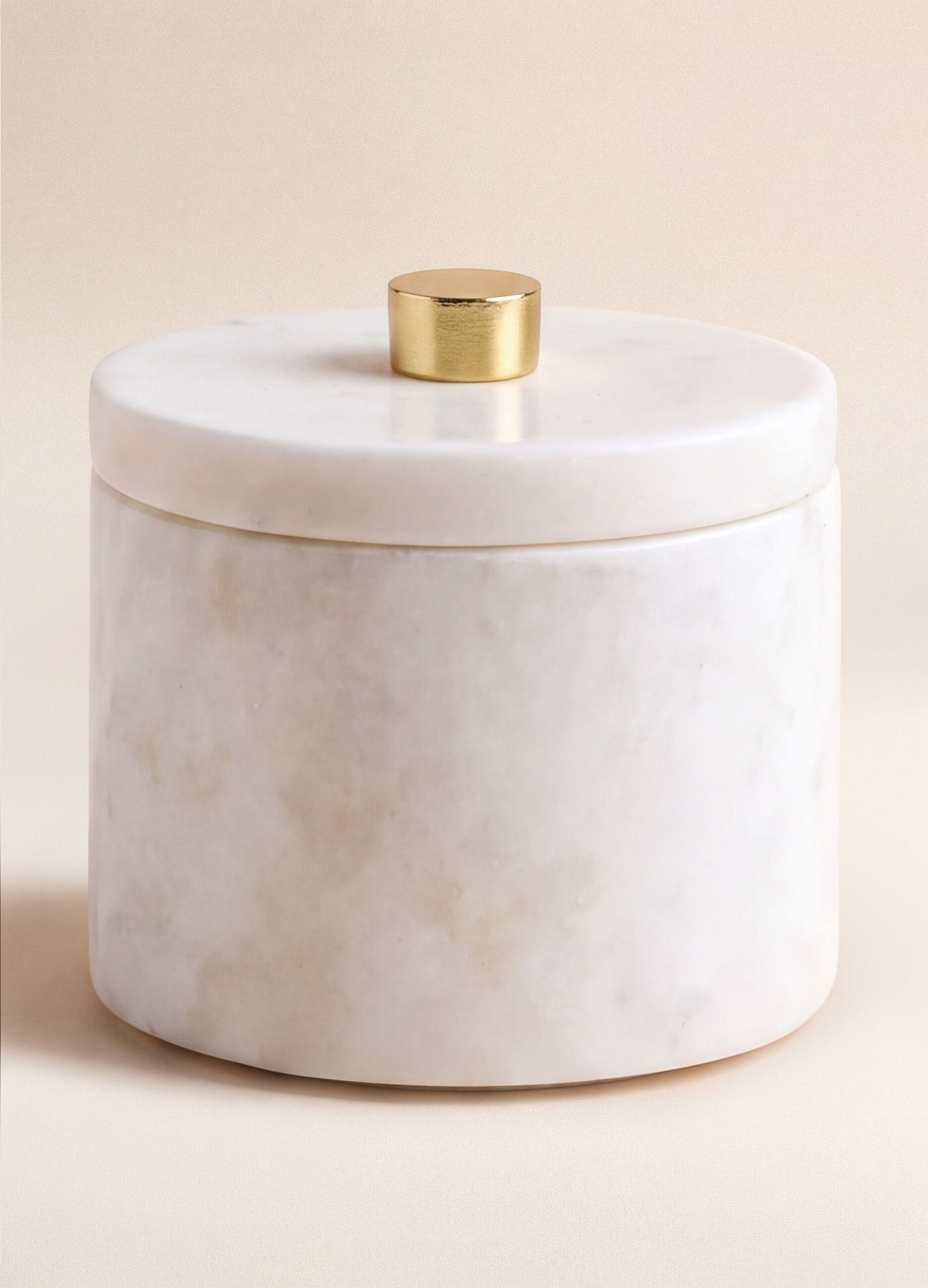 Contenitore rotondo in marmo con coperchio_0