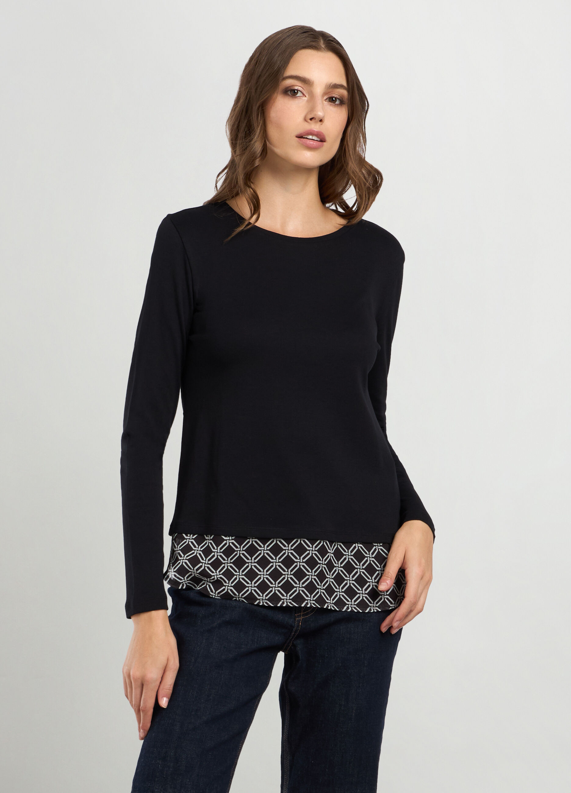 Magliette lunghe donna sale