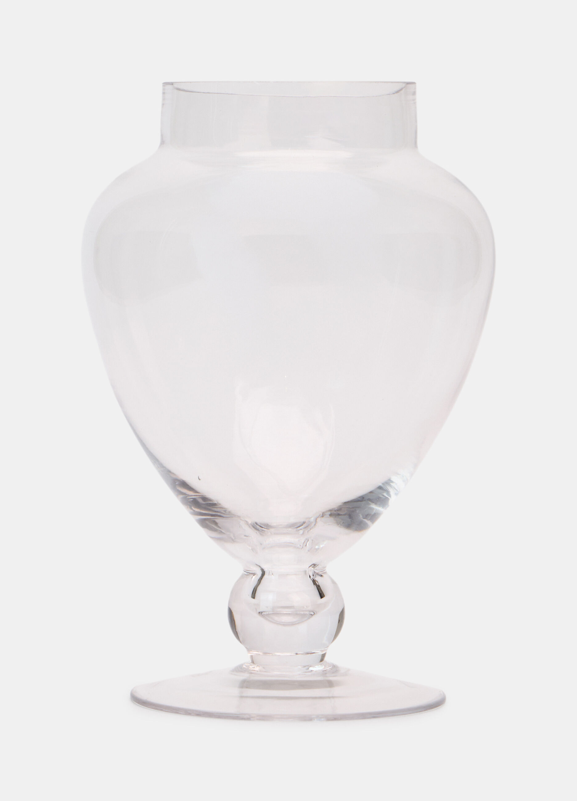 Vaso a coppa in vetro con coperchio_0