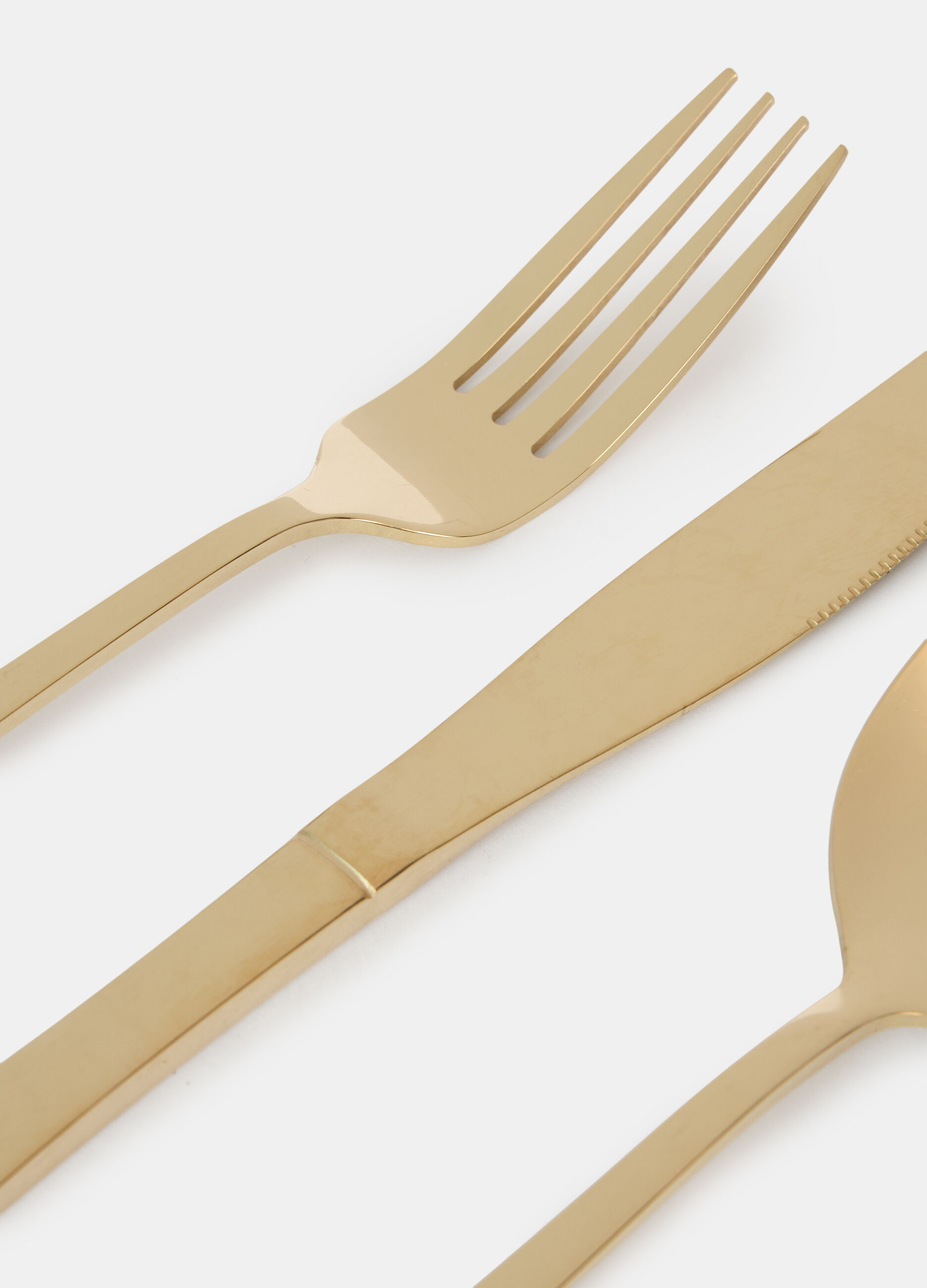 Set posate in acciaio inox dorato_2