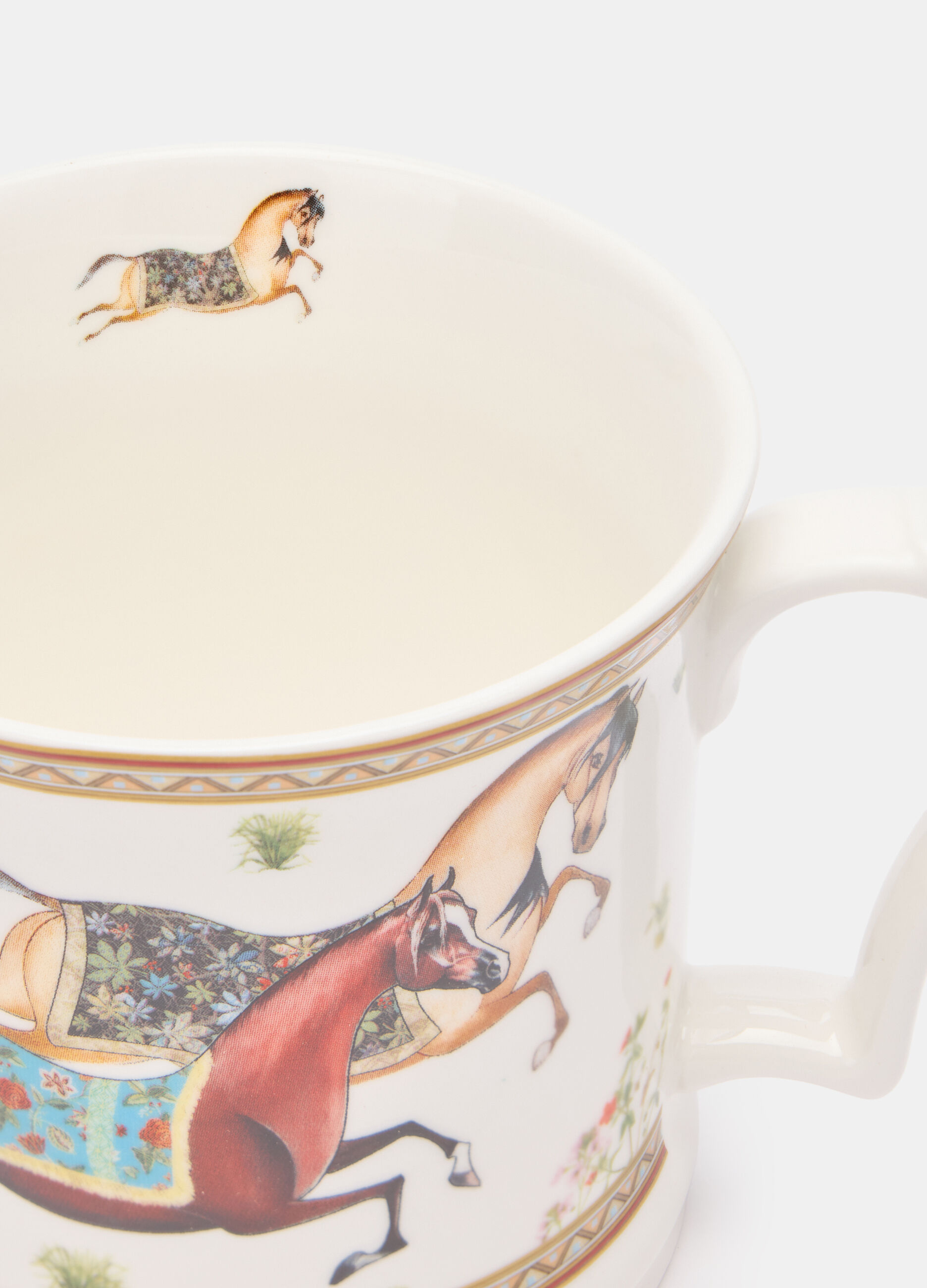 Tazzone con stampa cavalli_1