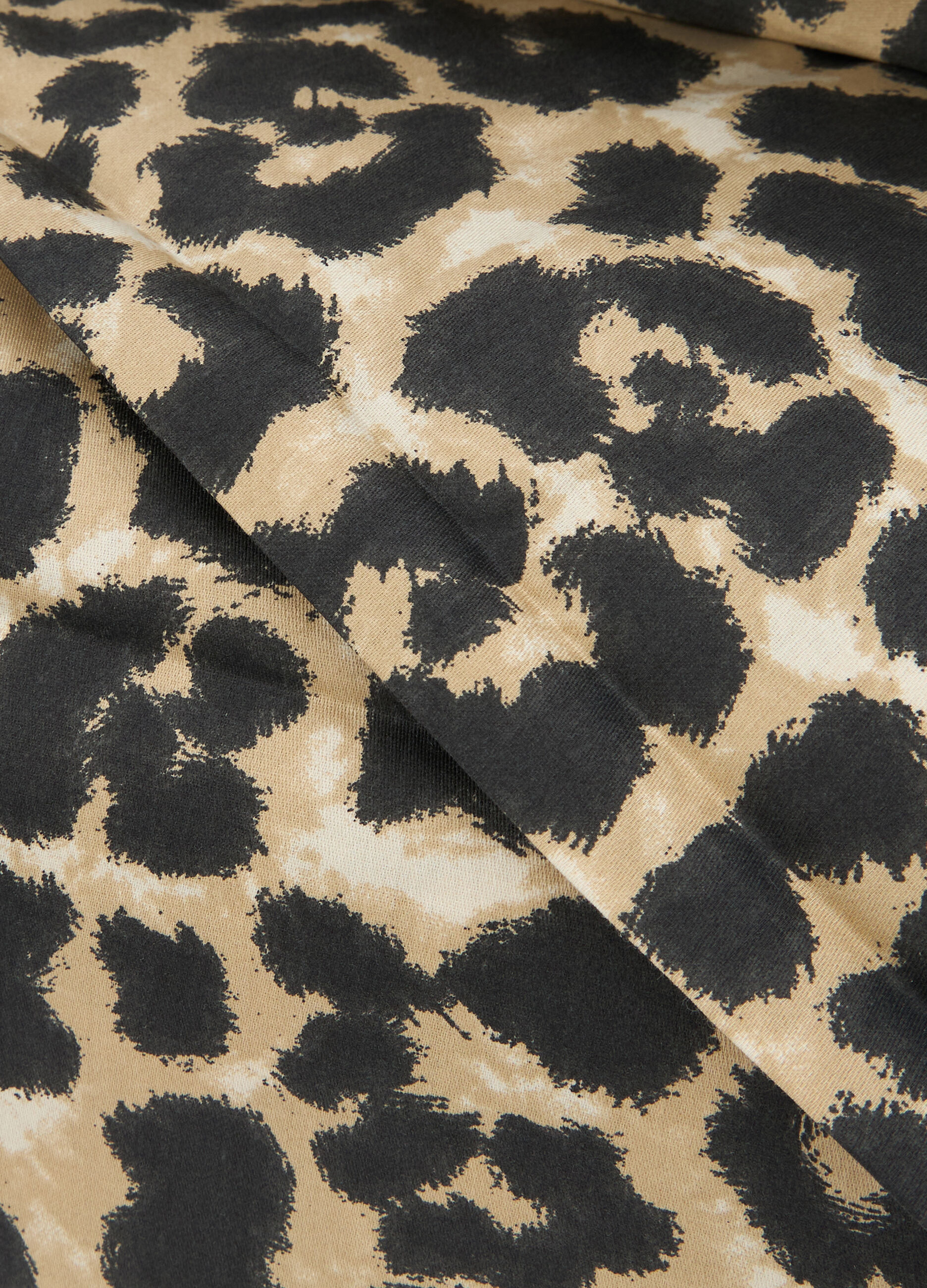 Parure copripiumino in raso di cotone animalier