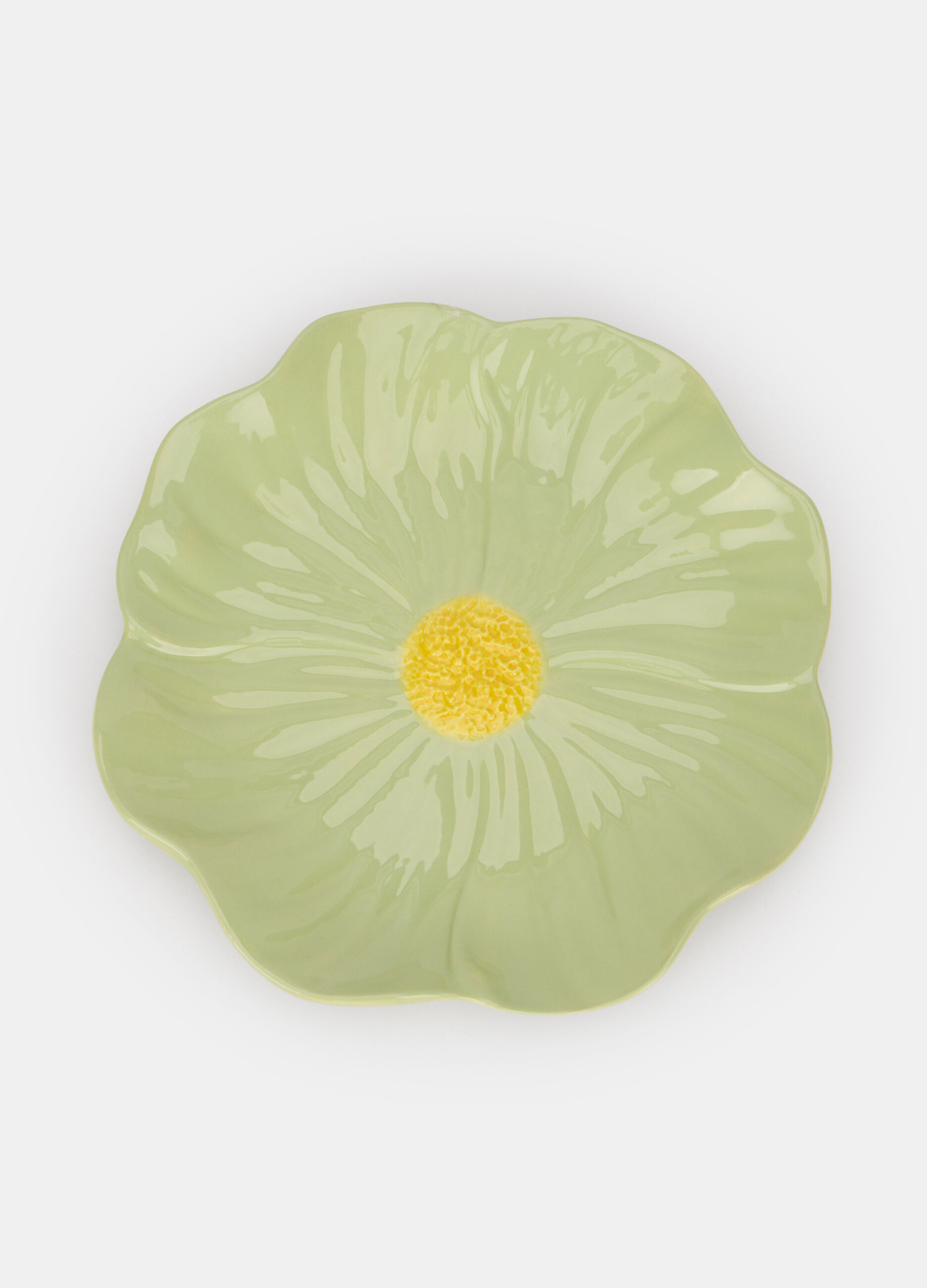 Piattino fiore in ceramica dipinta_0