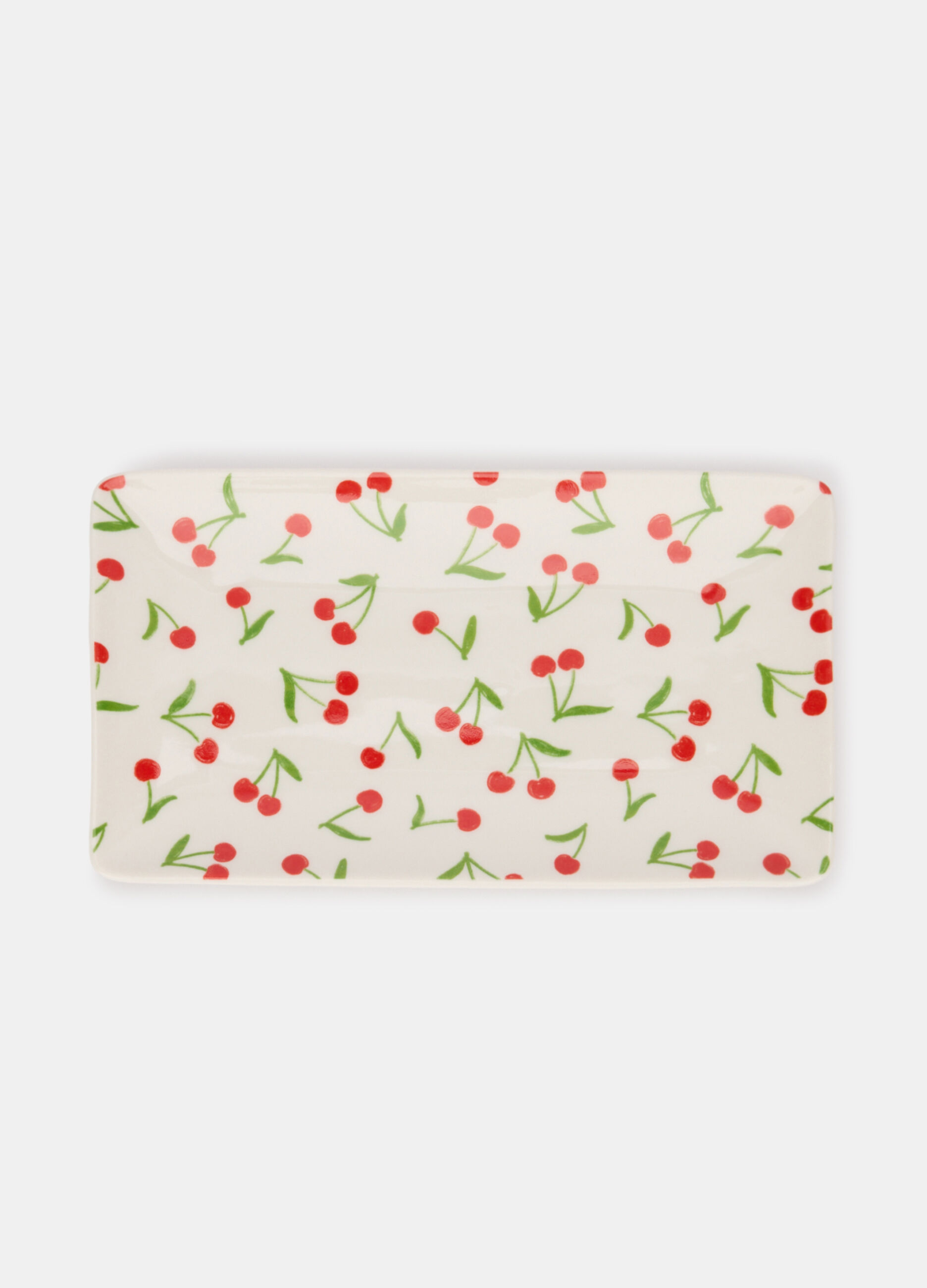 Vassoietto con ciliegie in ceramica_0